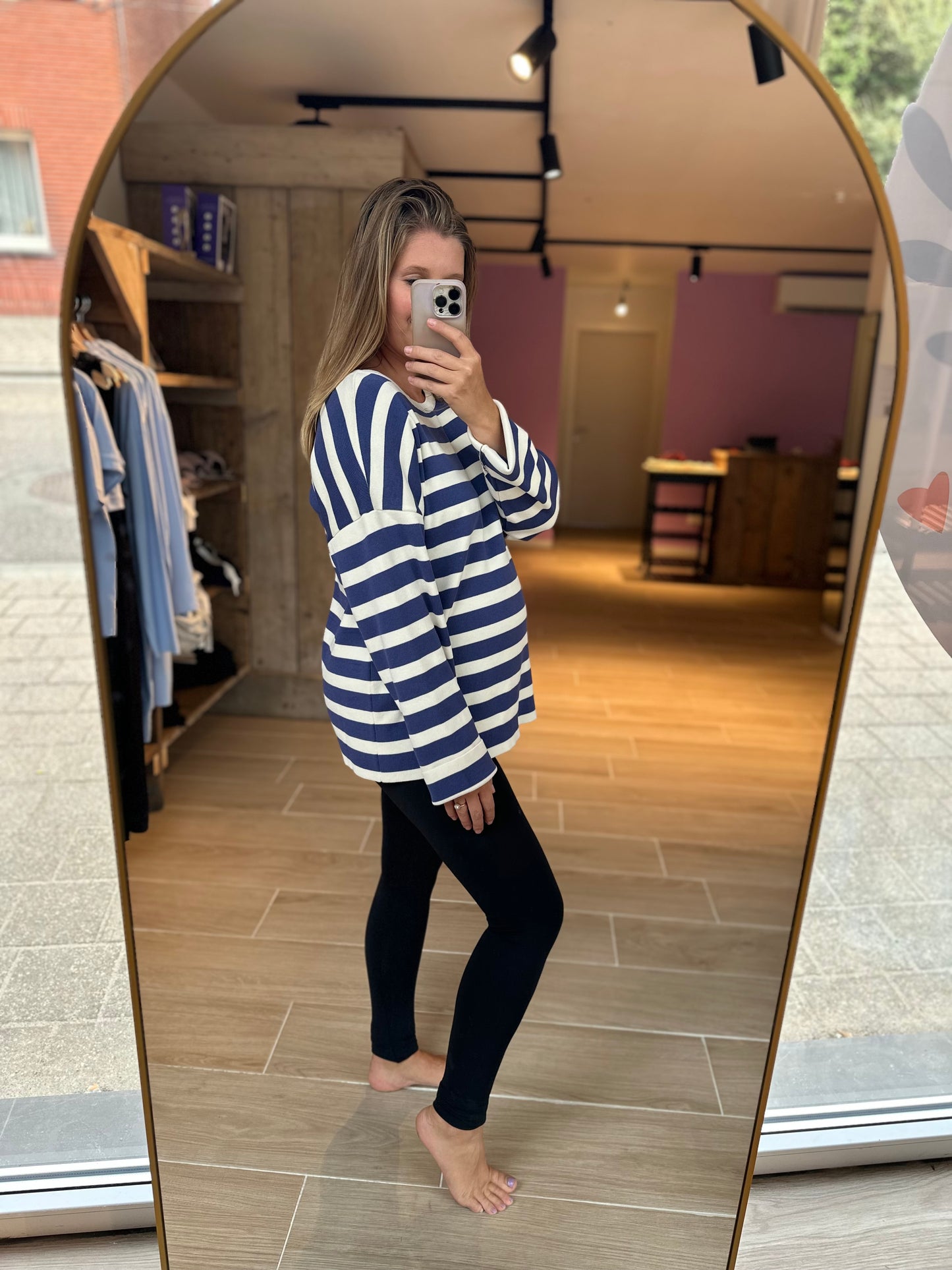 Arendal sweater blue stripe