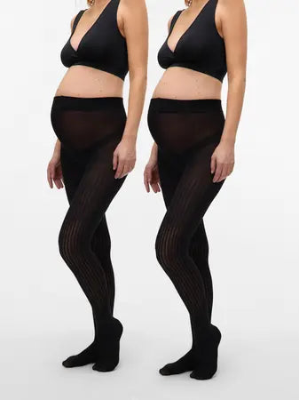Zoe rib panty 200 den 2 pack