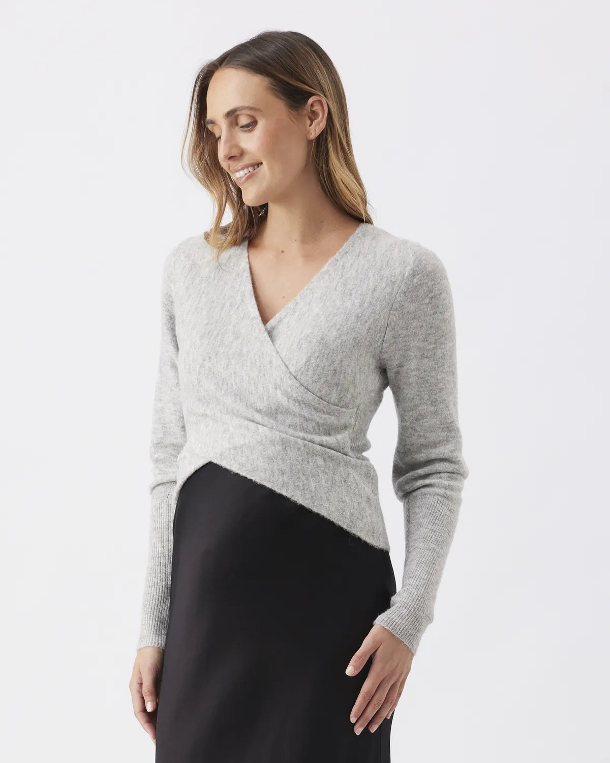 Willa nursing knit silver