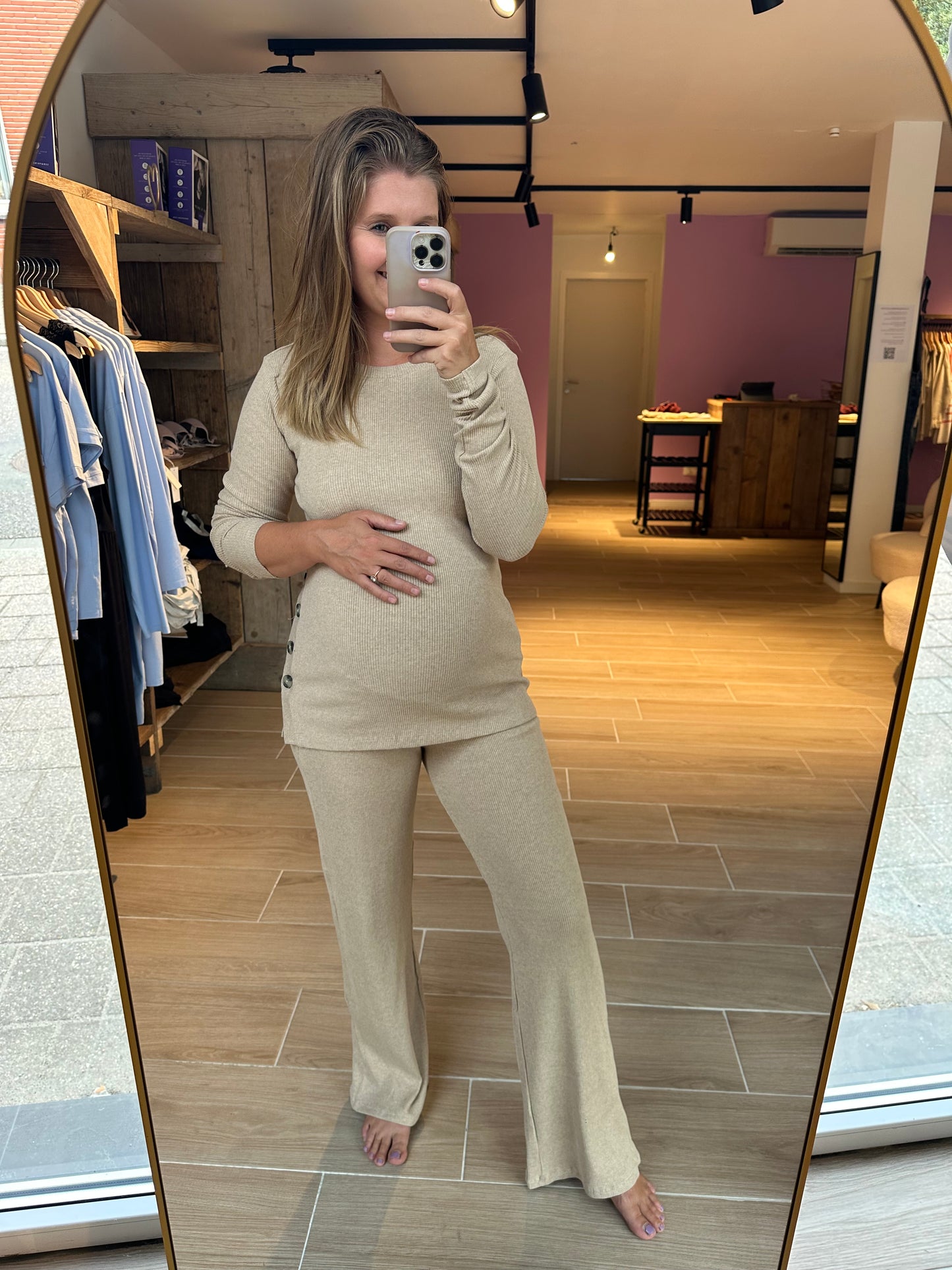 Soro wide leg white pepper