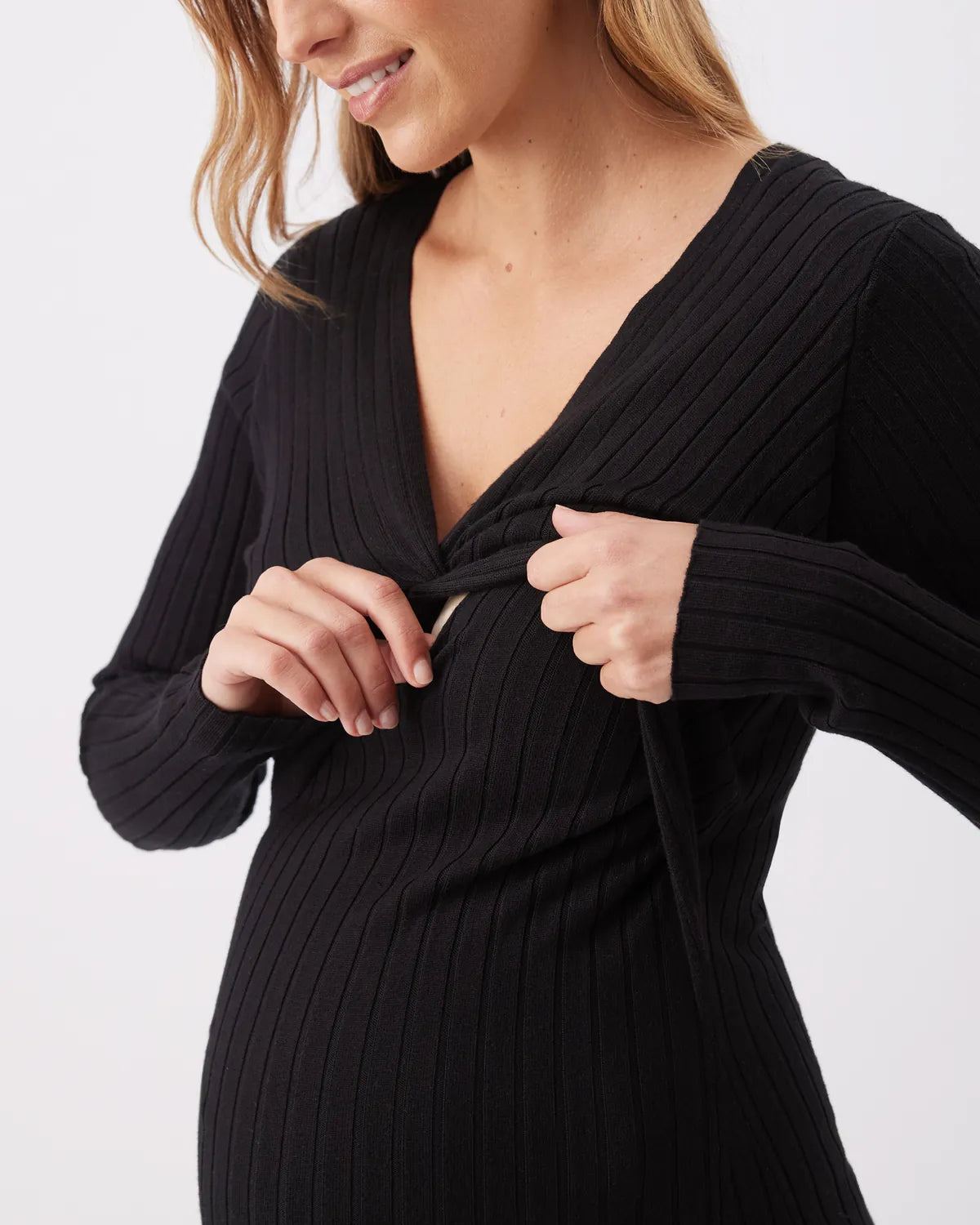Remi nursing dress black