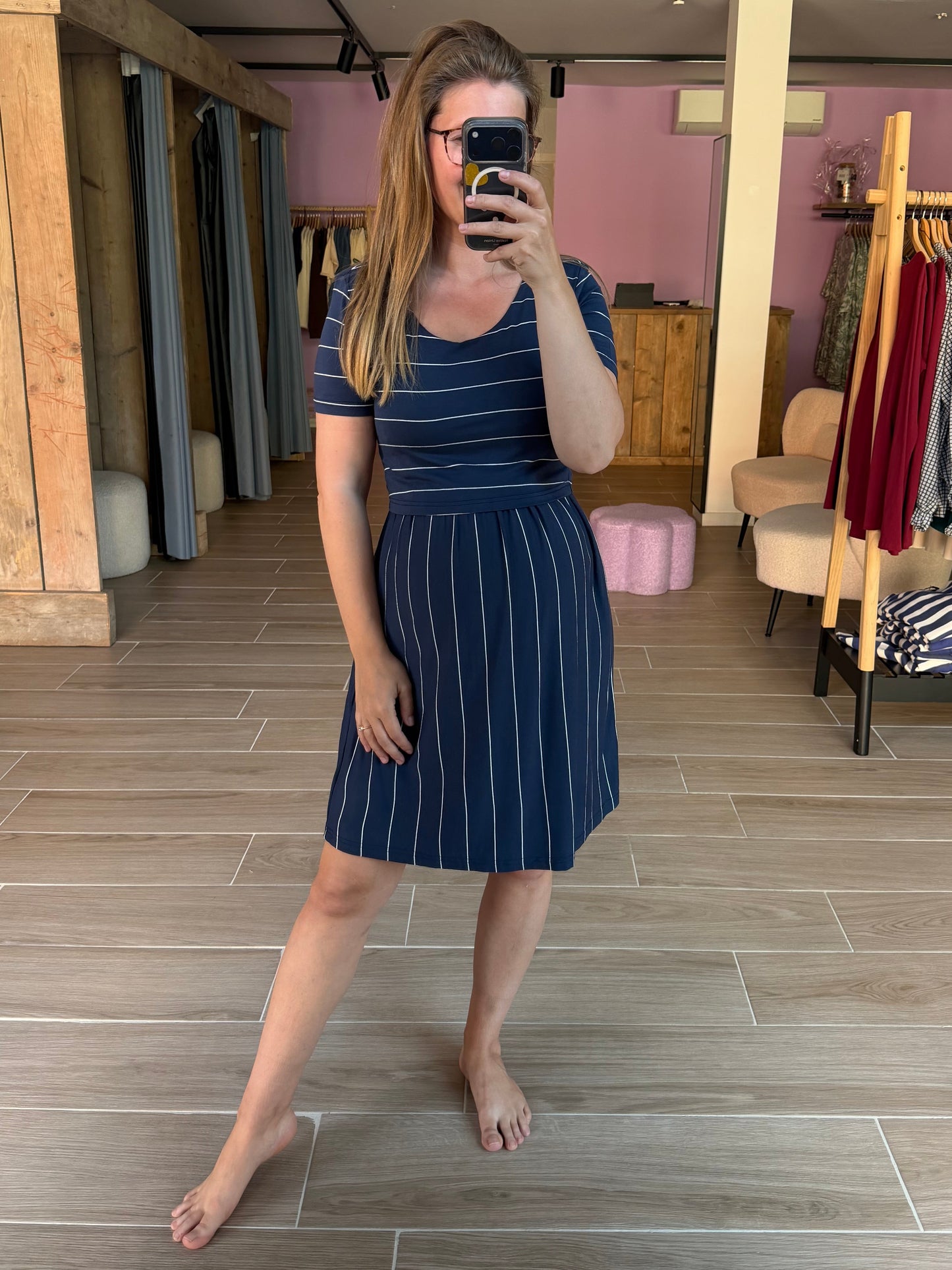 Crop top nursing dress