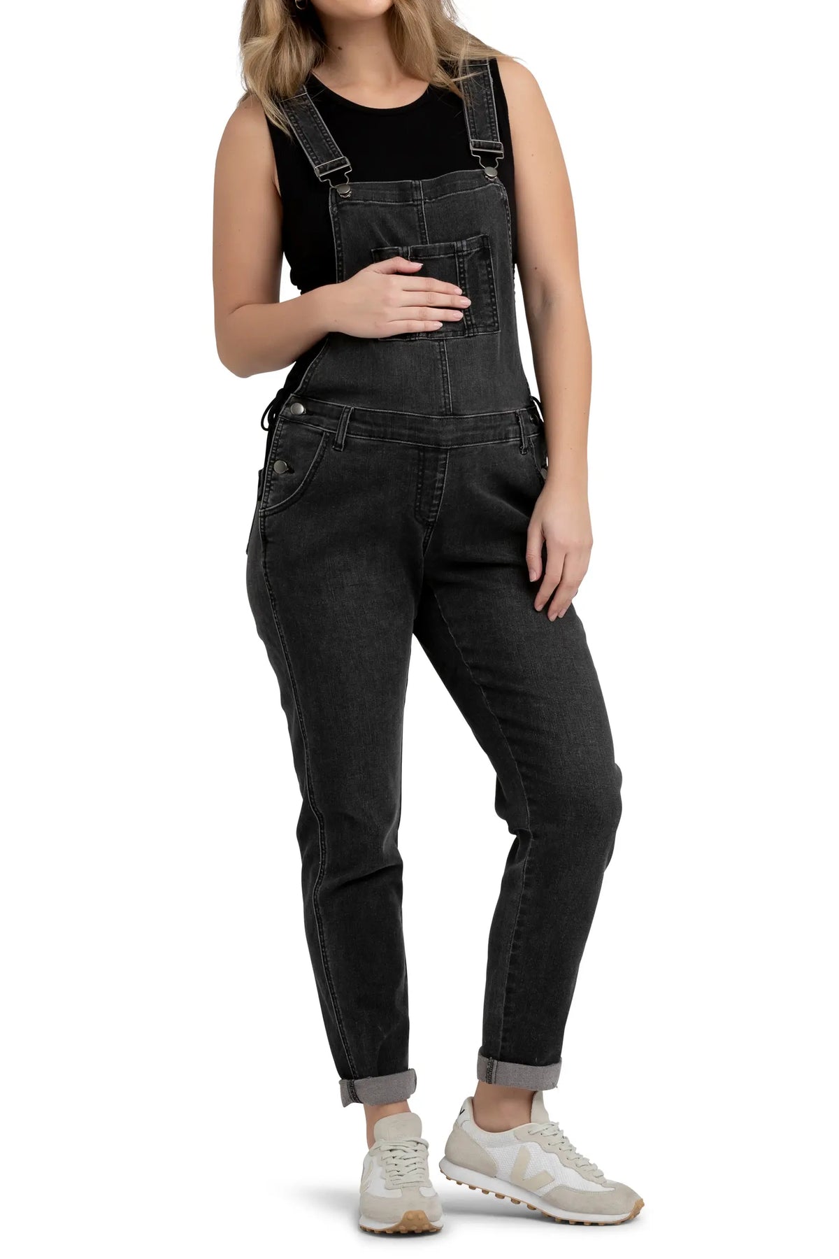 Denim overall black