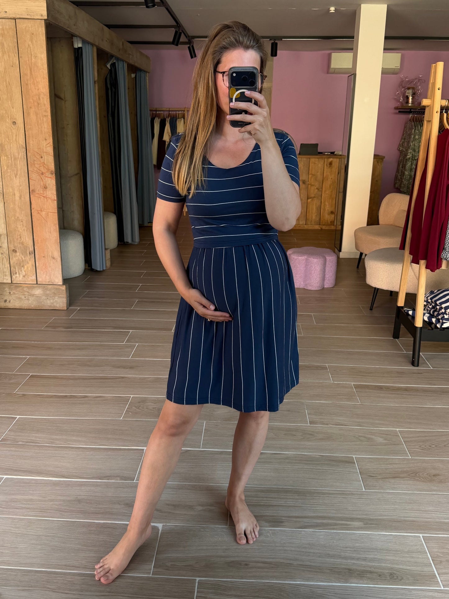 Crop top nursing dress
