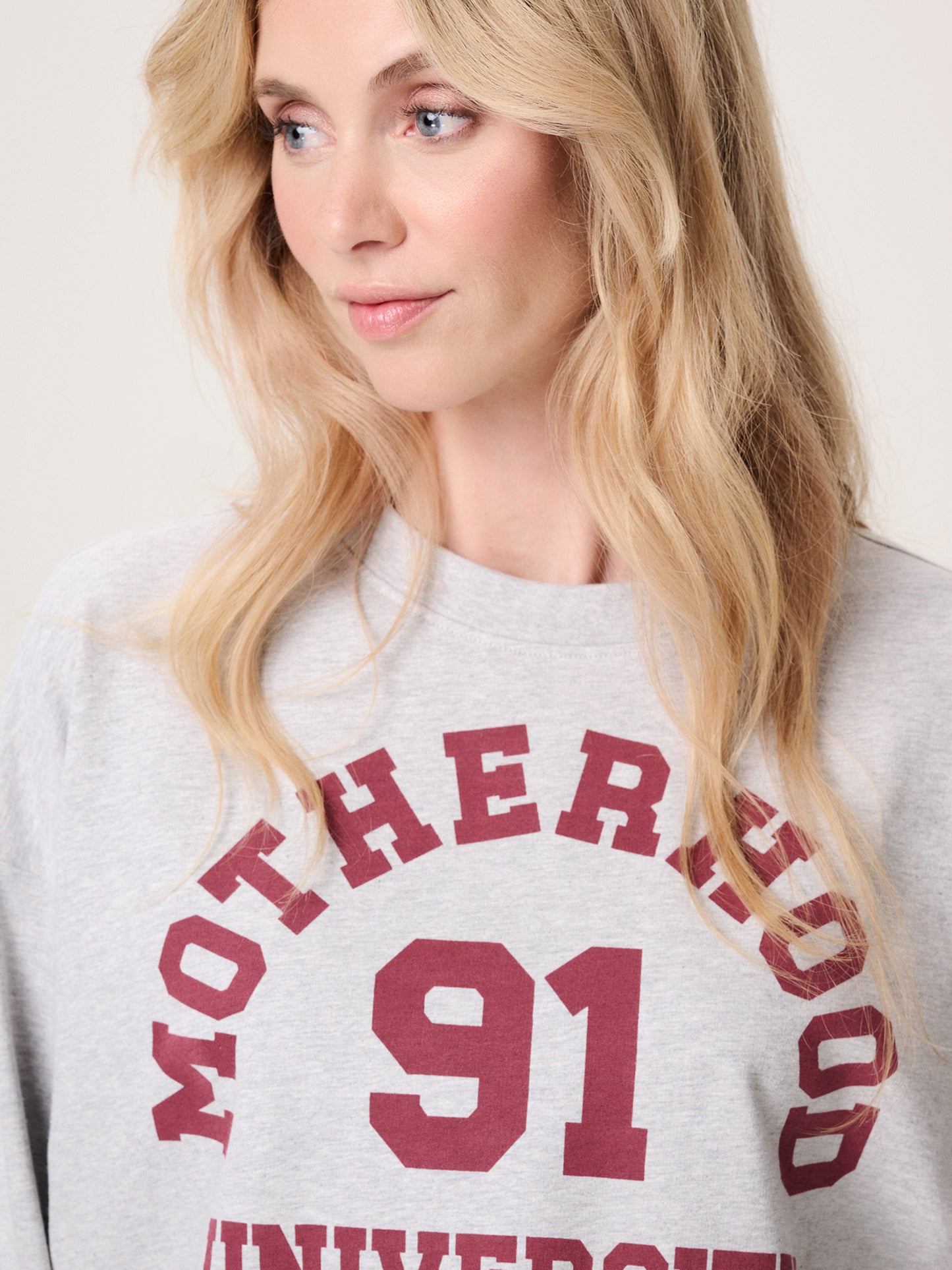 Nursing sweater motherhood grey