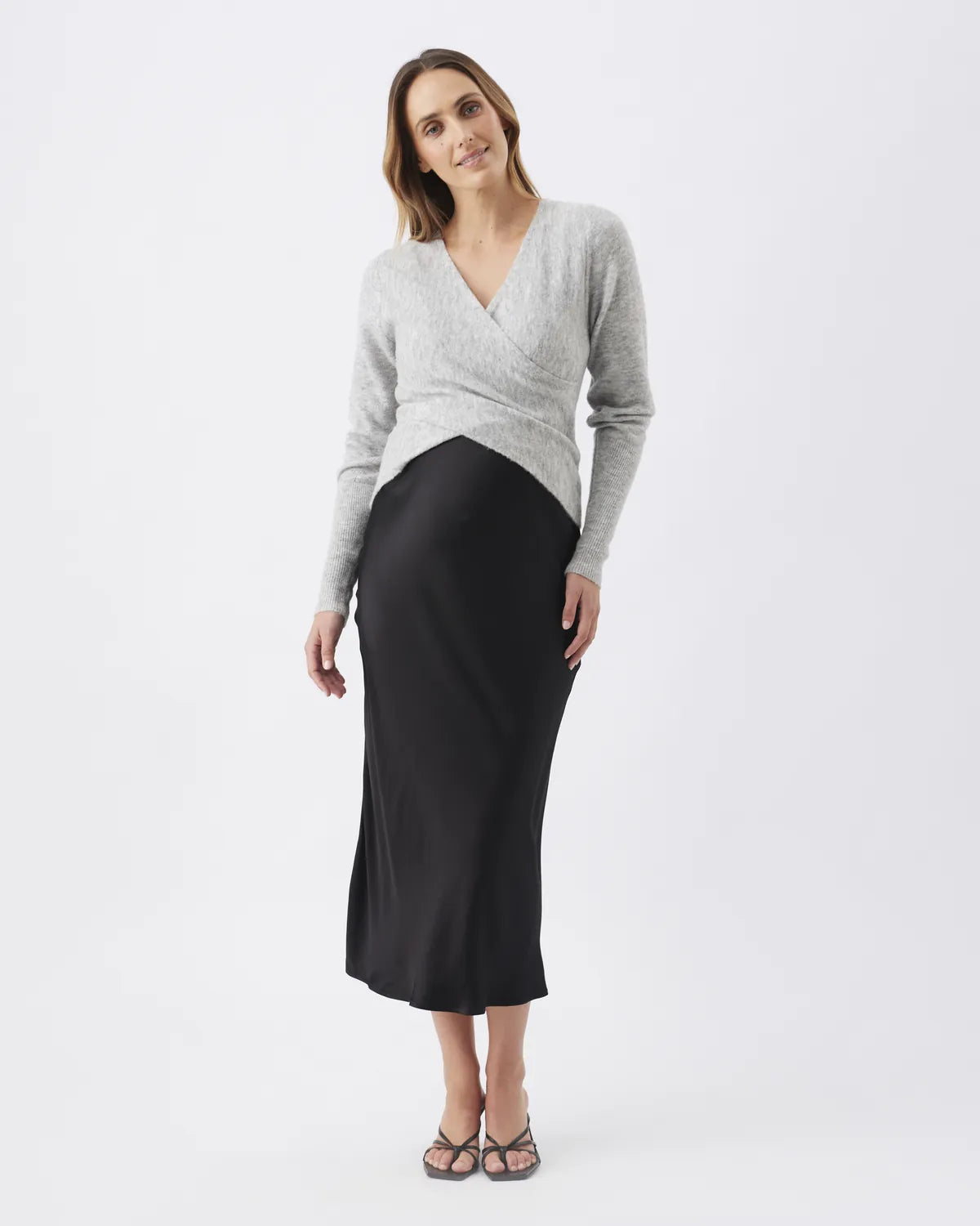 Willa nursing knit silver