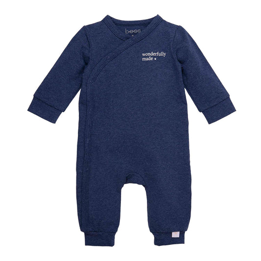 Suit melange blue