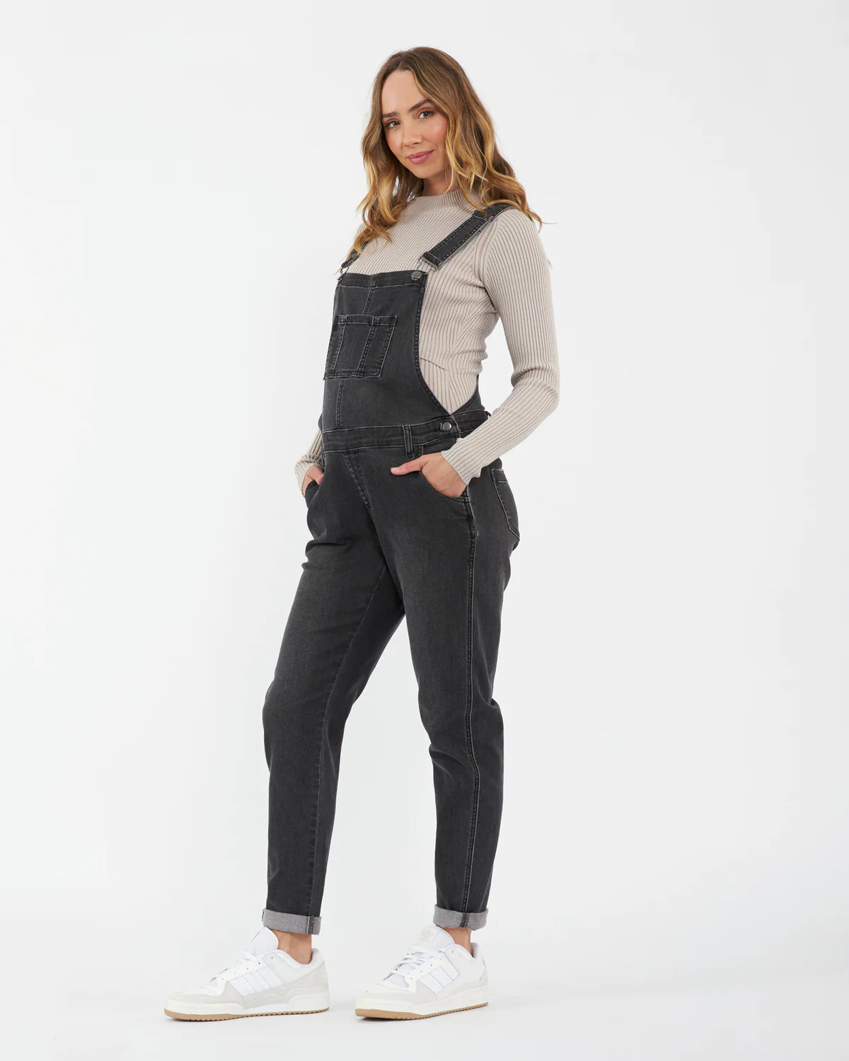 Denim overalls black