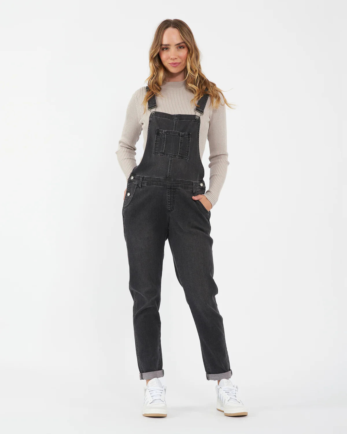 Denim overalls black