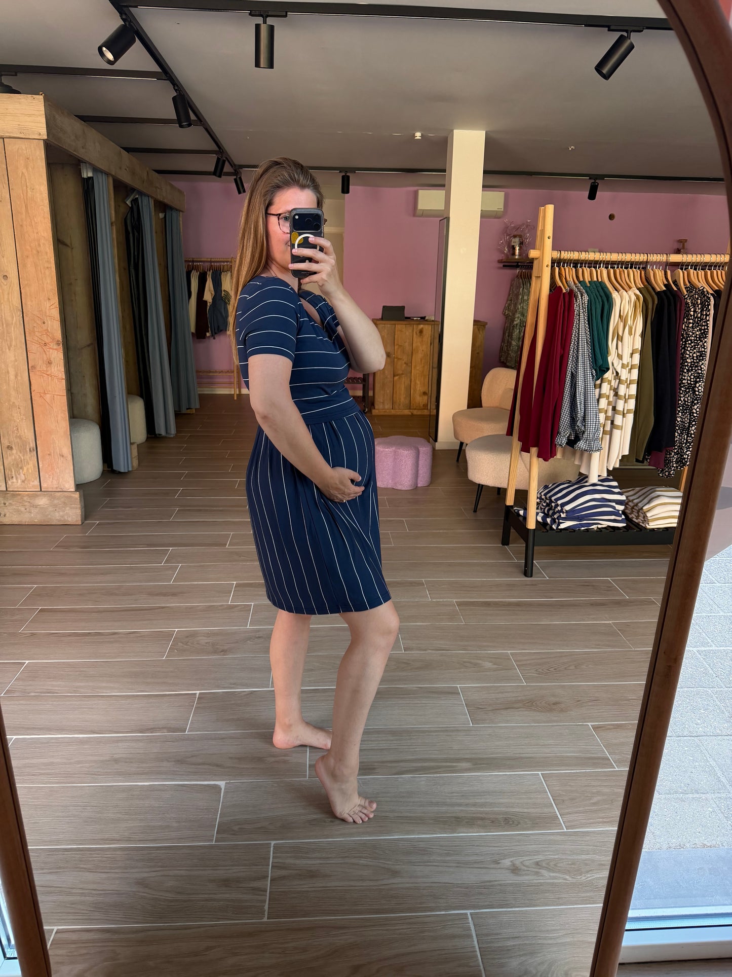 Crop top nursing dress