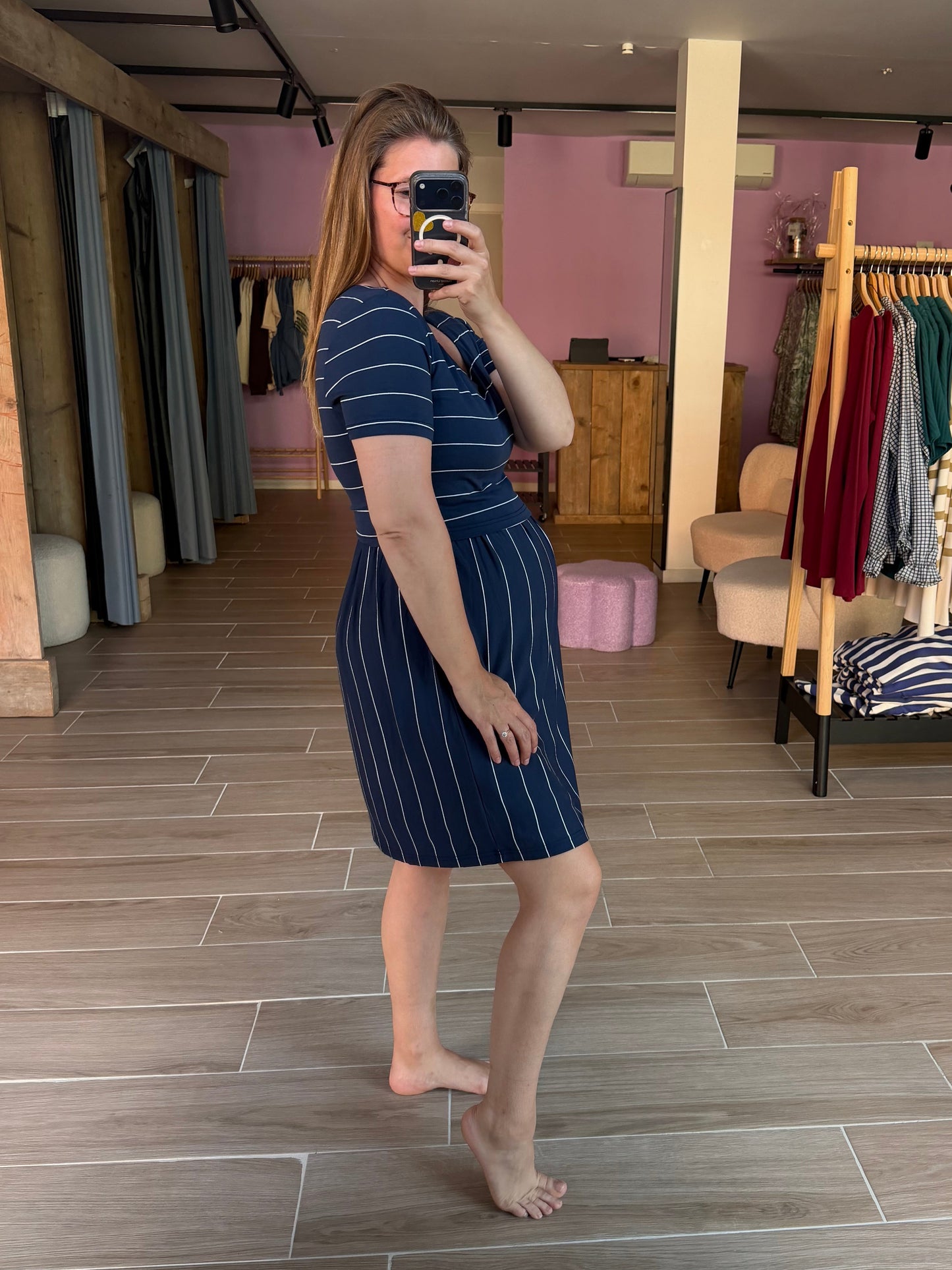 Crop top nursing dress