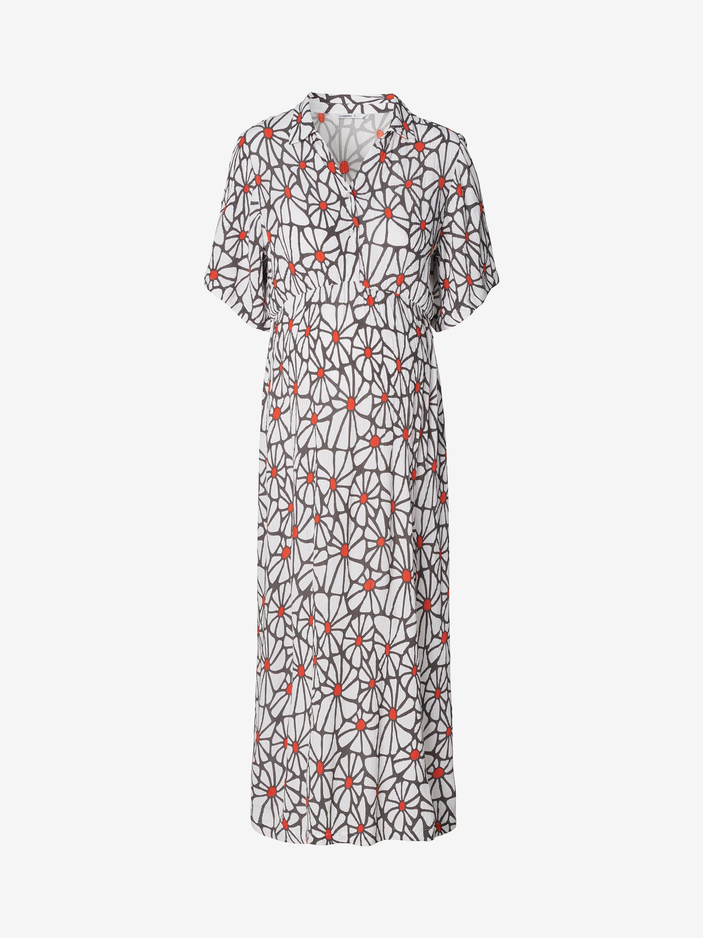 Dress nursing ss midi three color flower