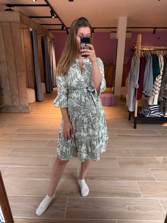Jenny dress snow white/lily