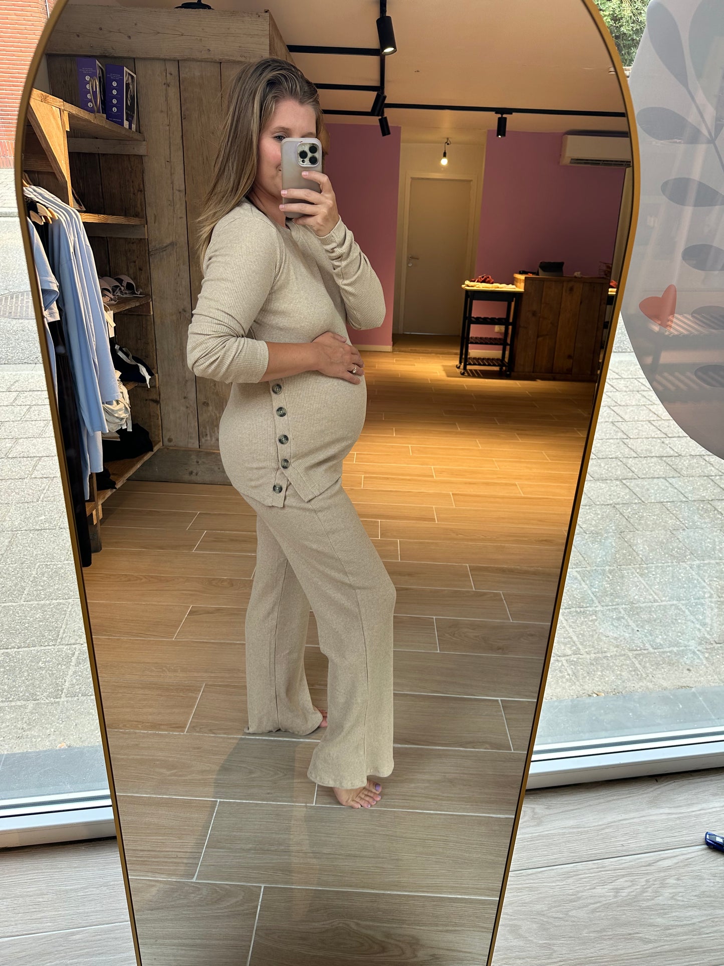 Soro wide leg white pepper