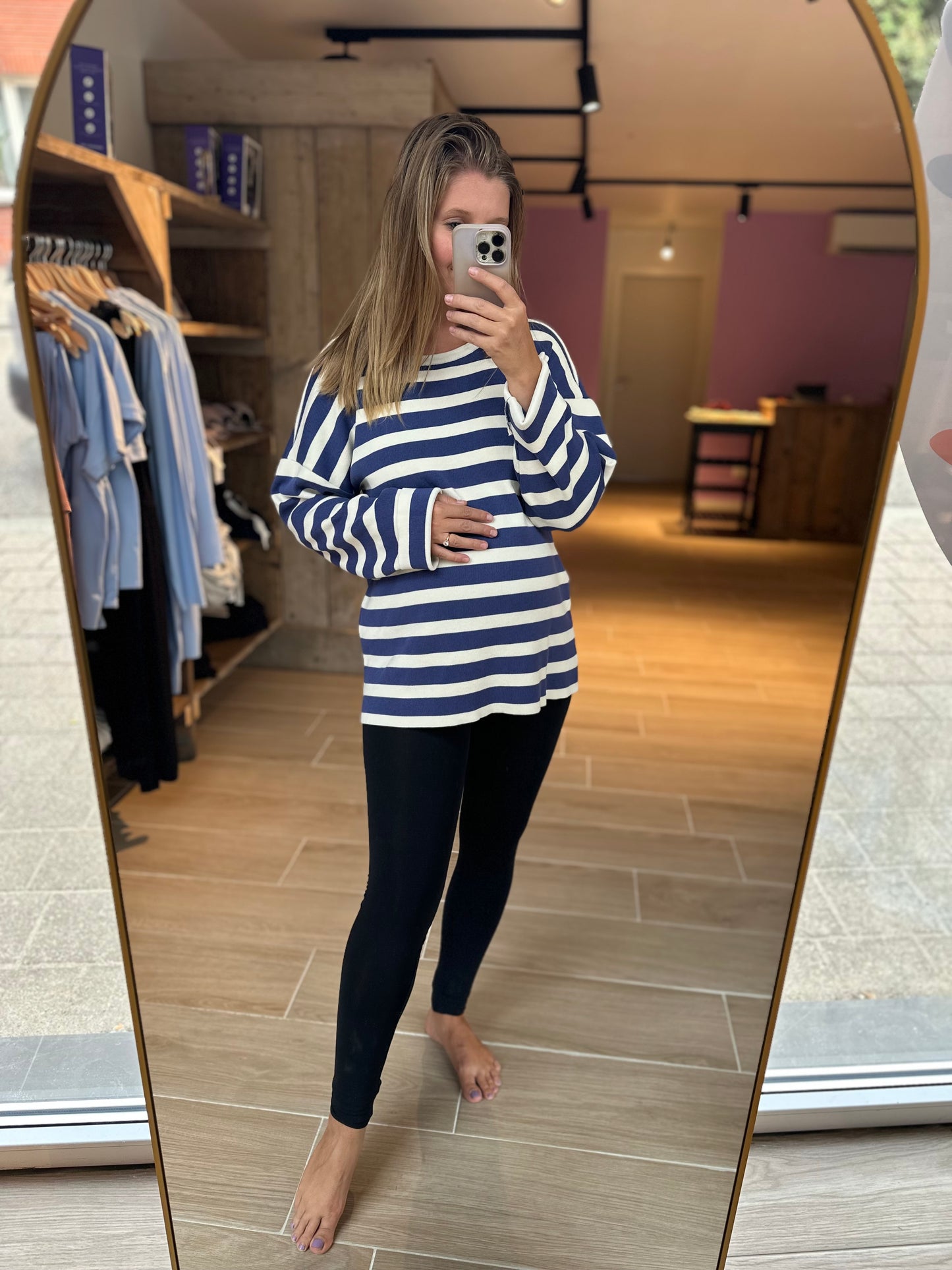 Arendal sweater blue stripe