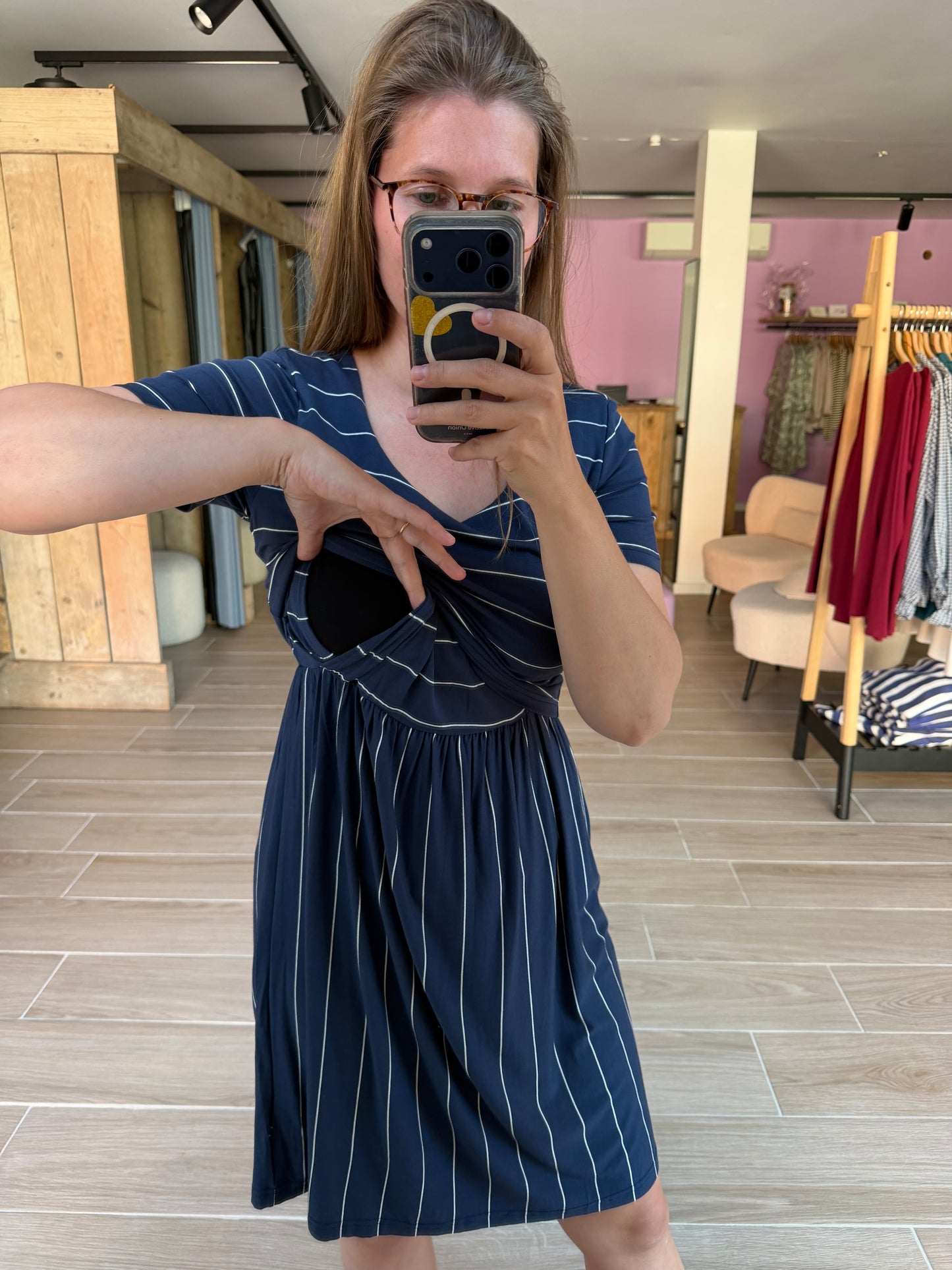 Crop top nursing dress