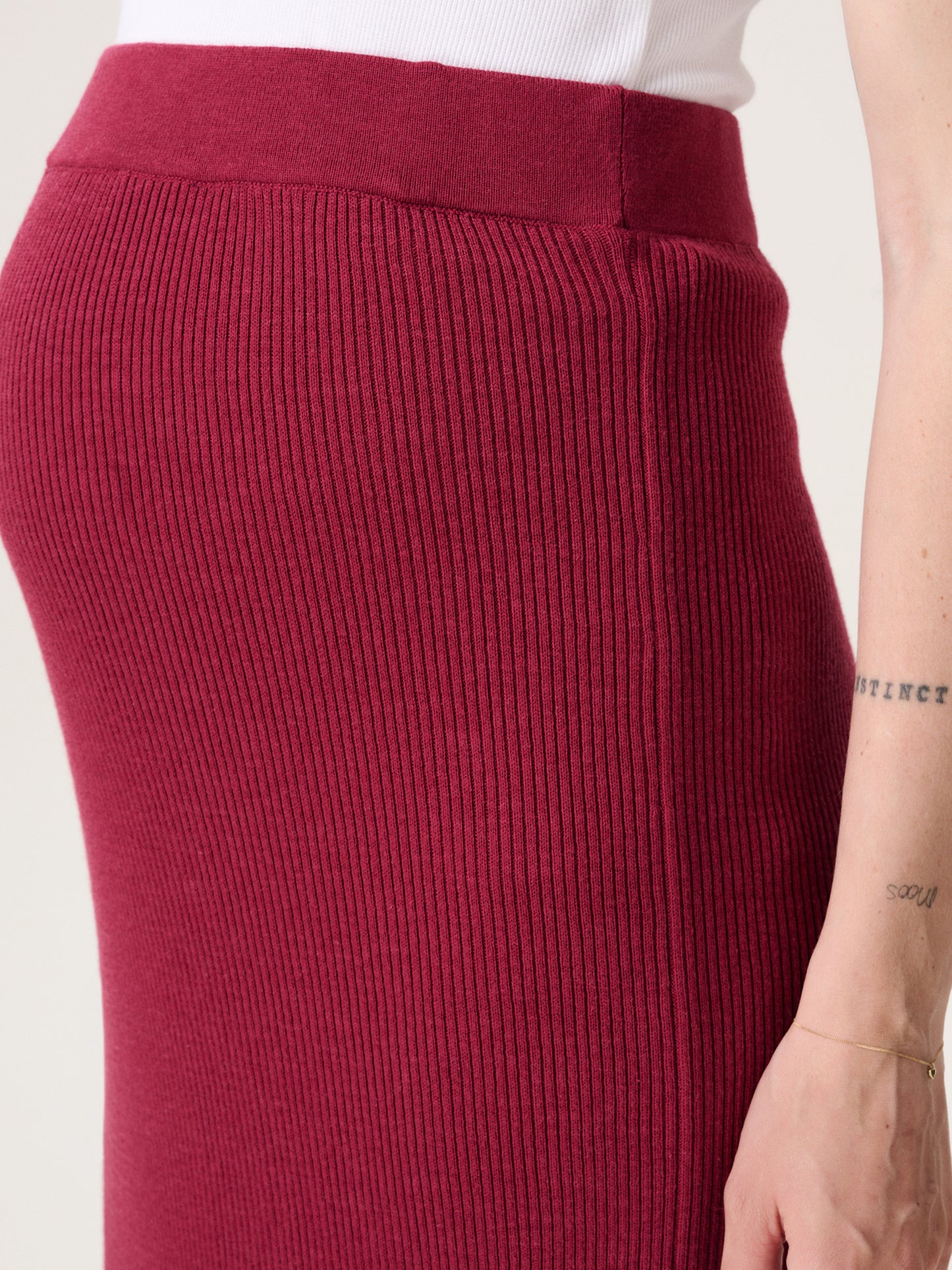 Skirt OTB midi tibetan red