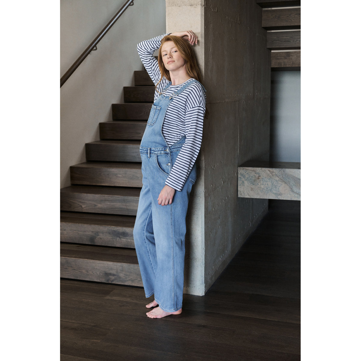 Parker overall denim vintage wash