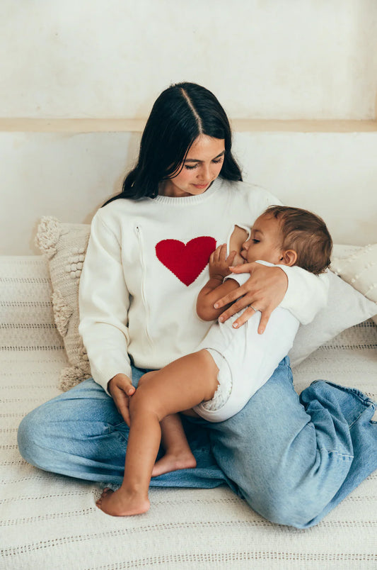 Nursing pull red hearts