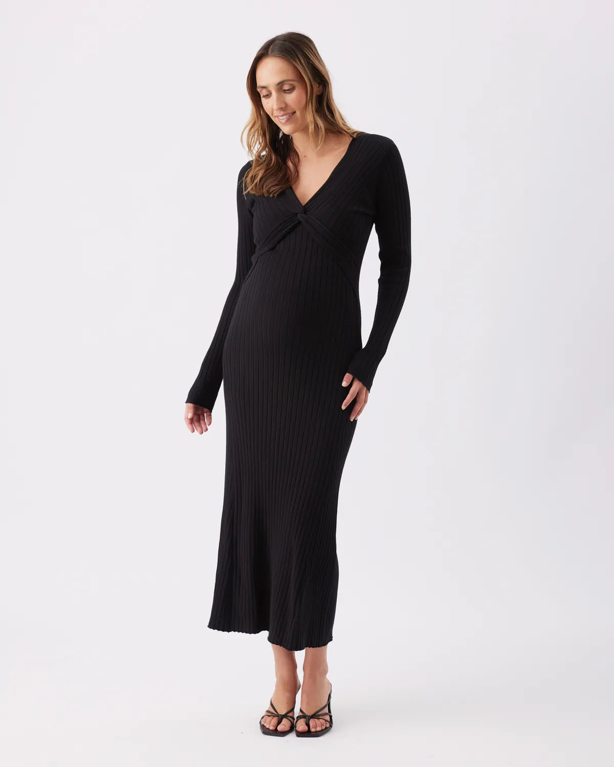 Remi nursing dress black