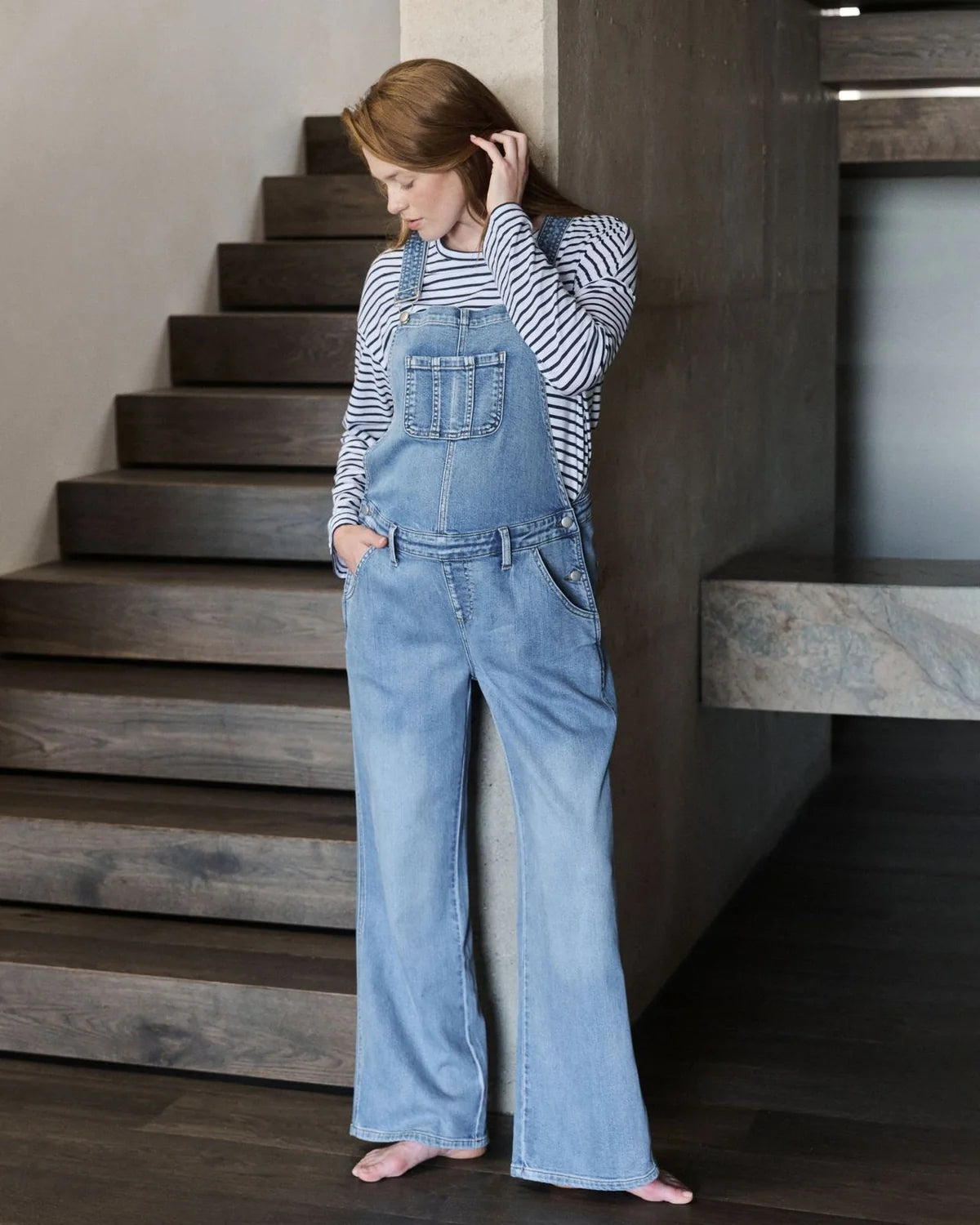 Parker overall denim vintage wash
