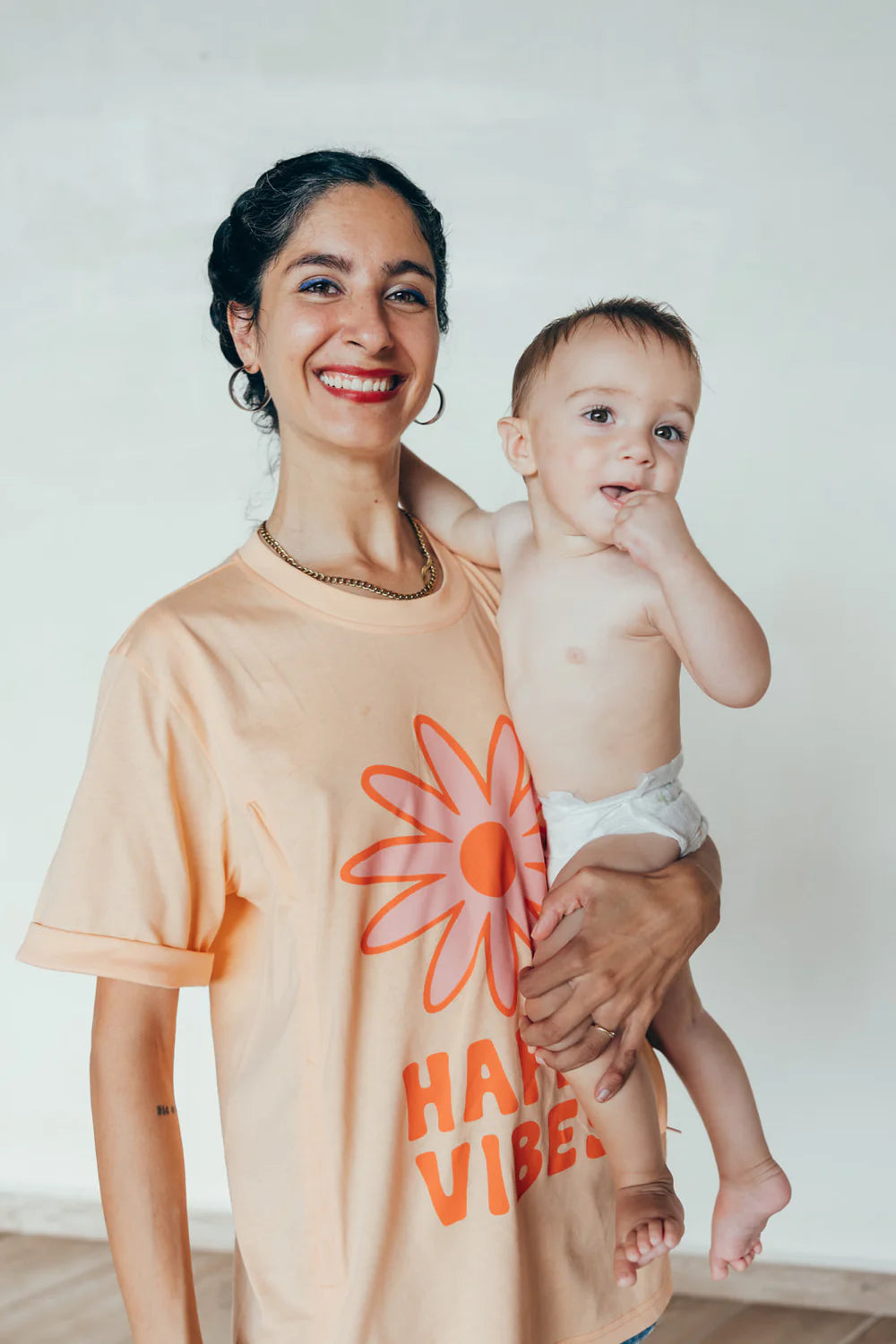 Borstvoedings shirt happy vibes