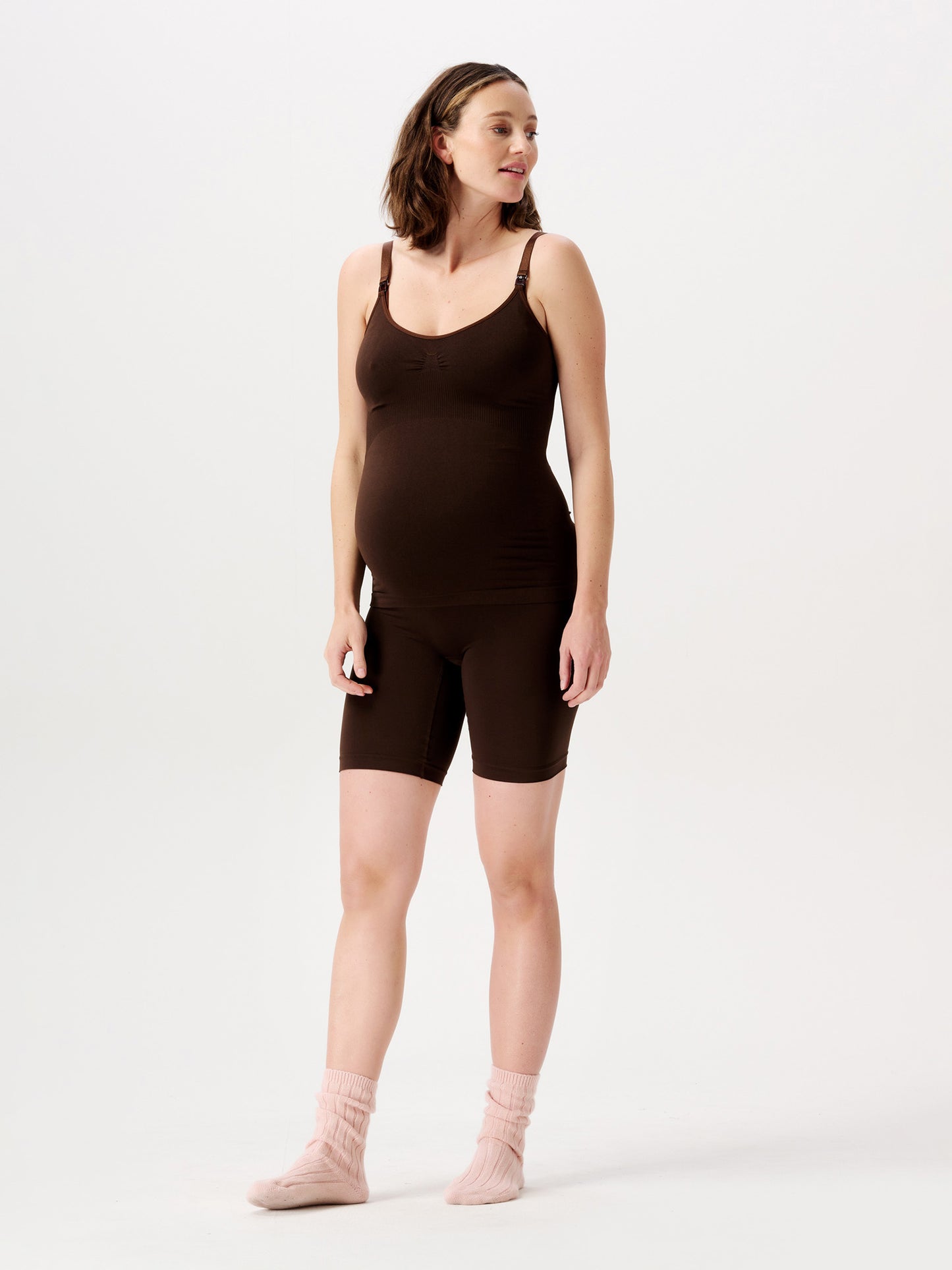 Niru seamless sensil shorts long Coffee Bean