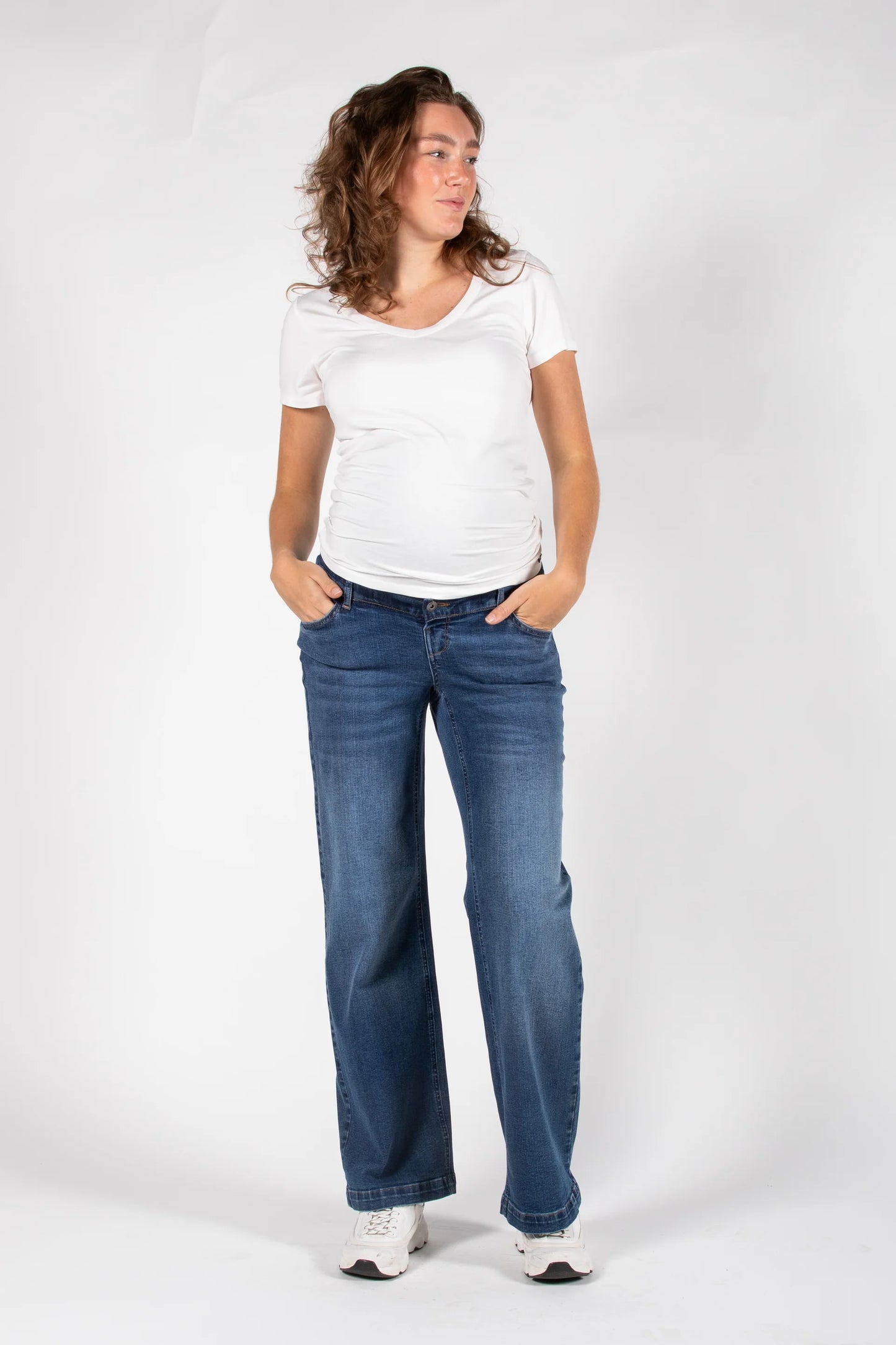 Jeans Julia wide stone wash