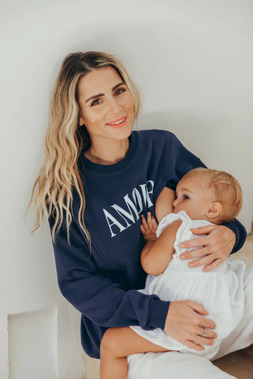 Nursing sweater Amour Marine