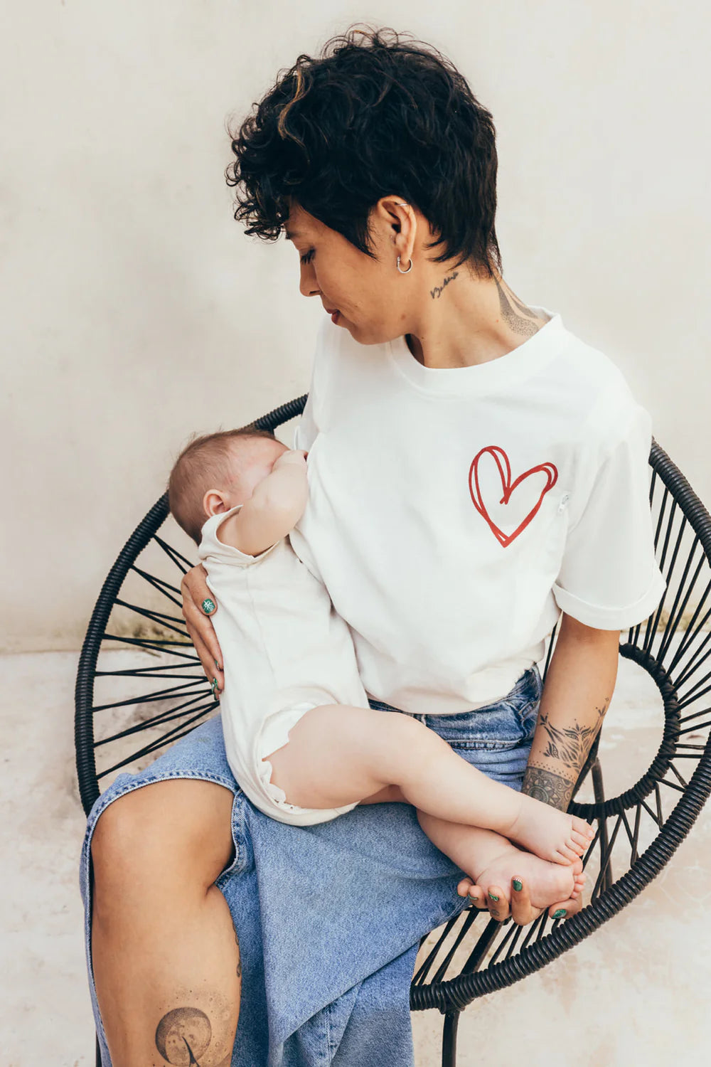 Nursing t-shirt Red heart