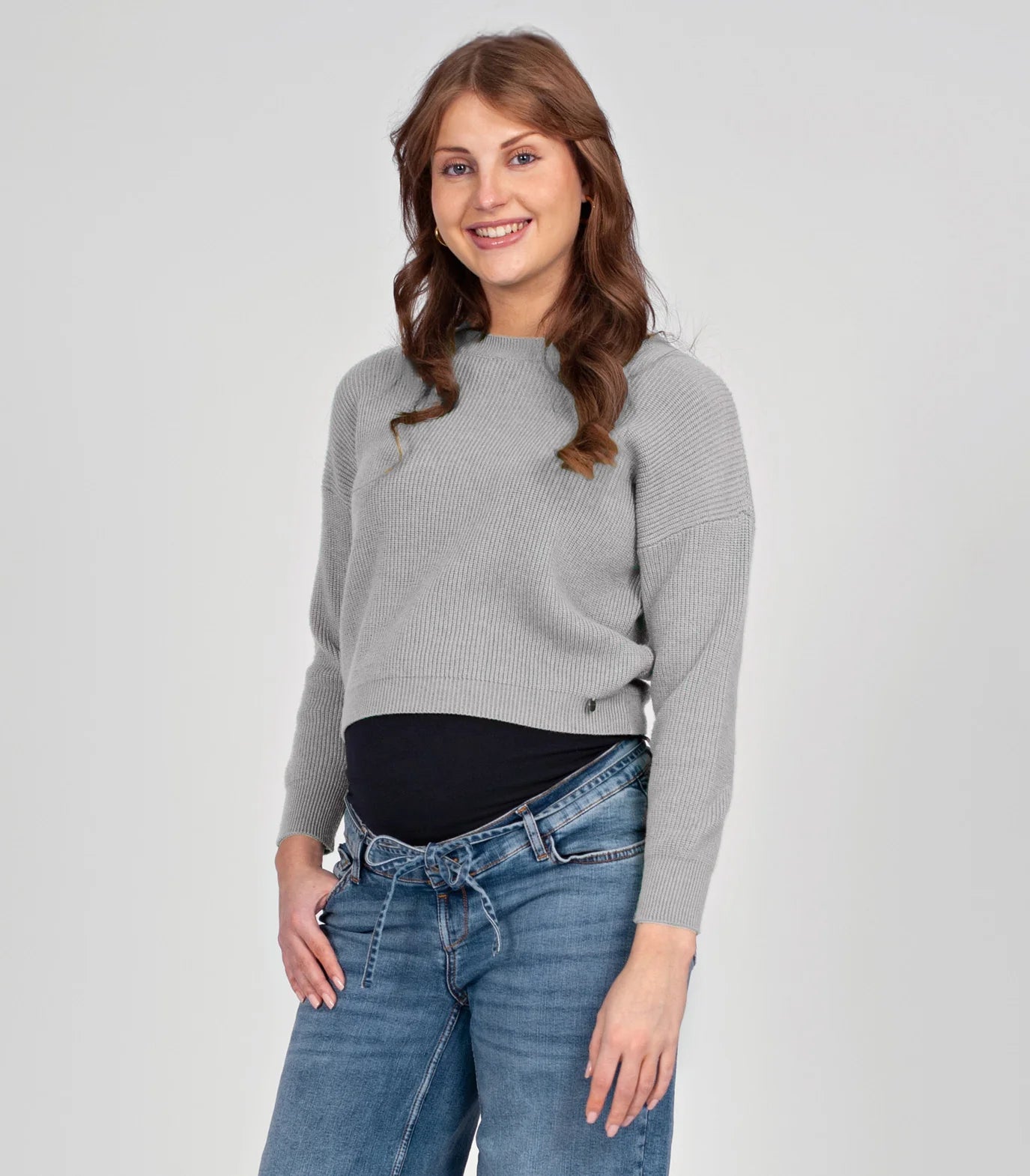 Knit Cropped grey