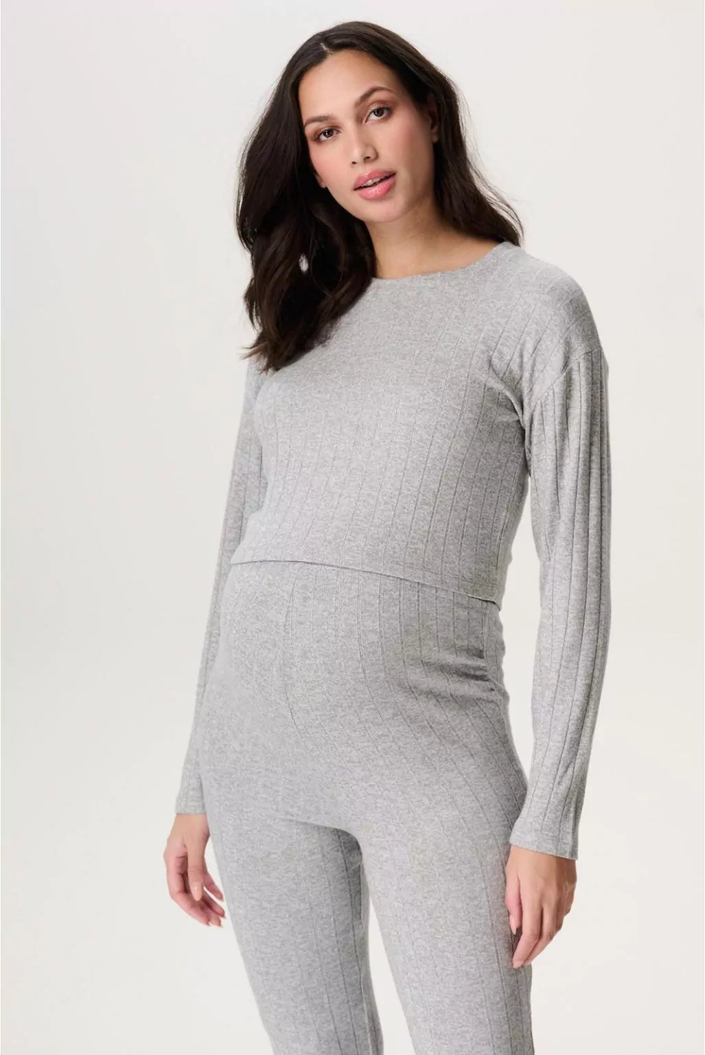 Lejre nursing top grey melange