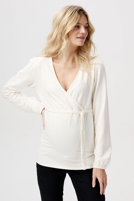 Cream keet nursing wrap long sleeve