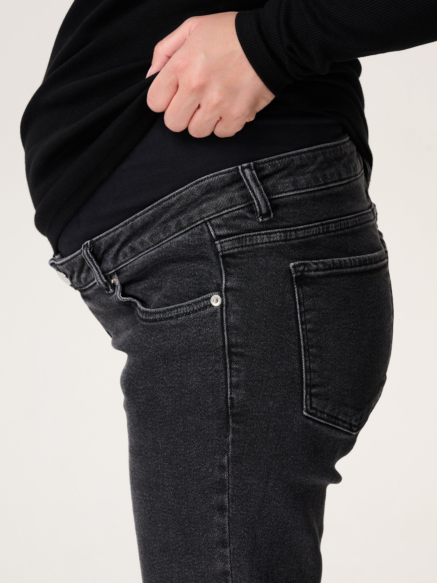 Jeans straight leg dark wash