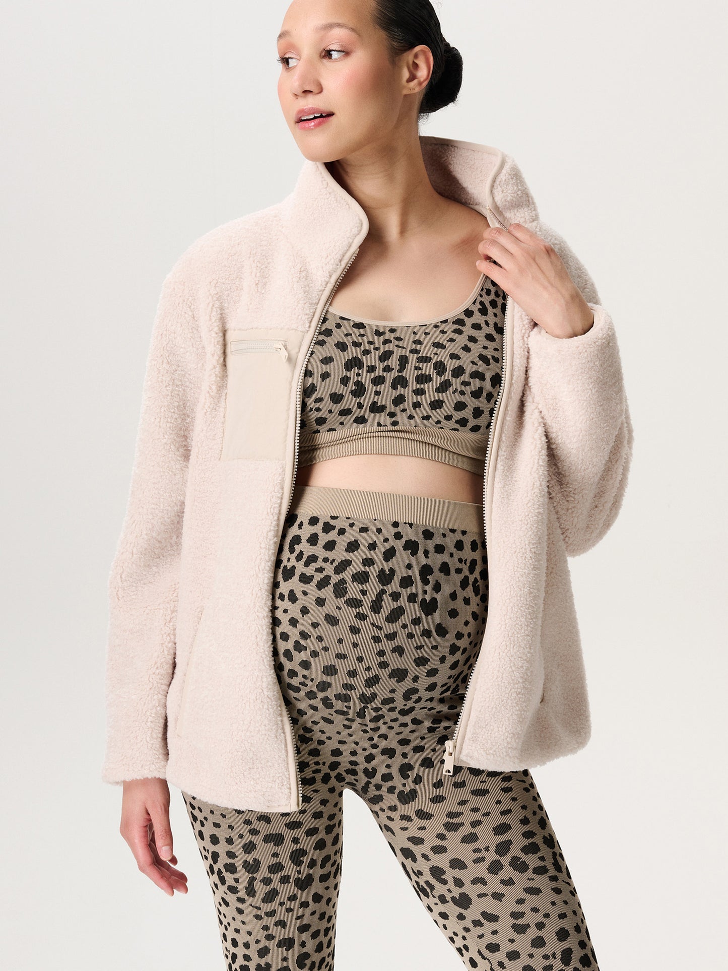 Teddy cardigan Light Sand LS