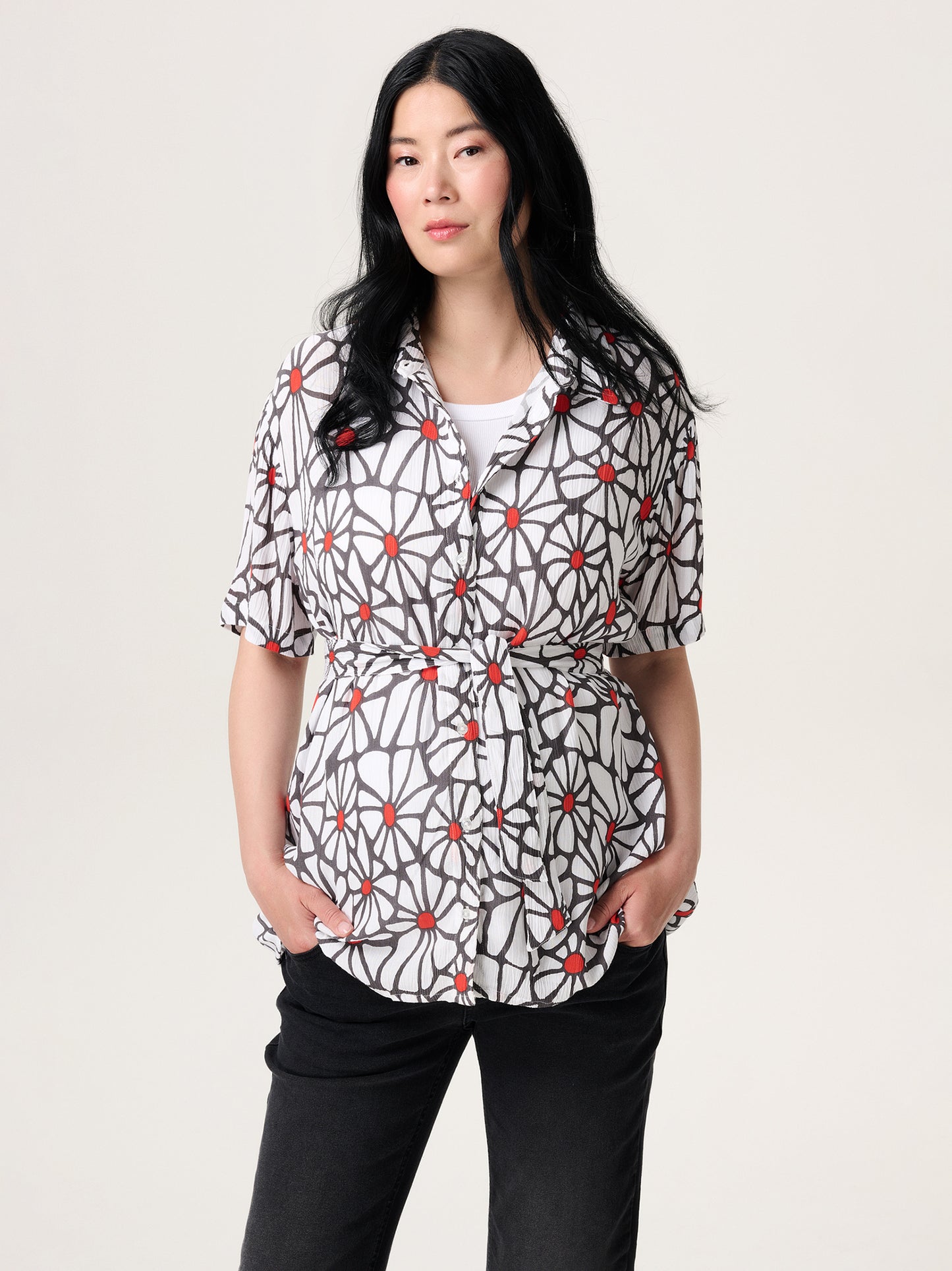 Blouse nursing flower