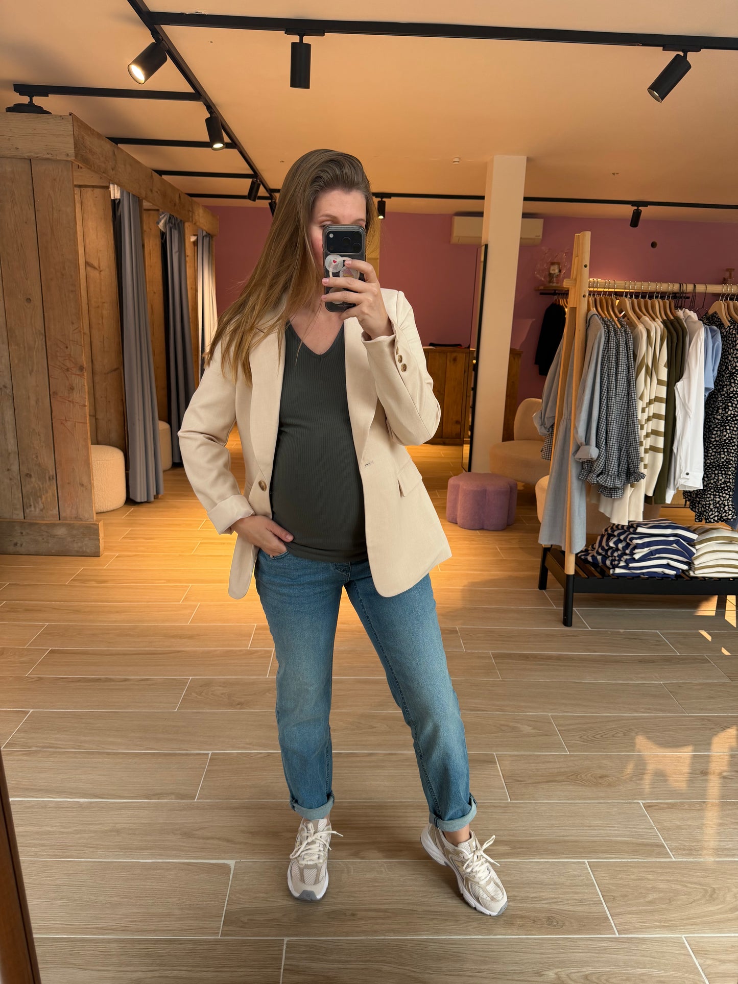 Jadie olive top
