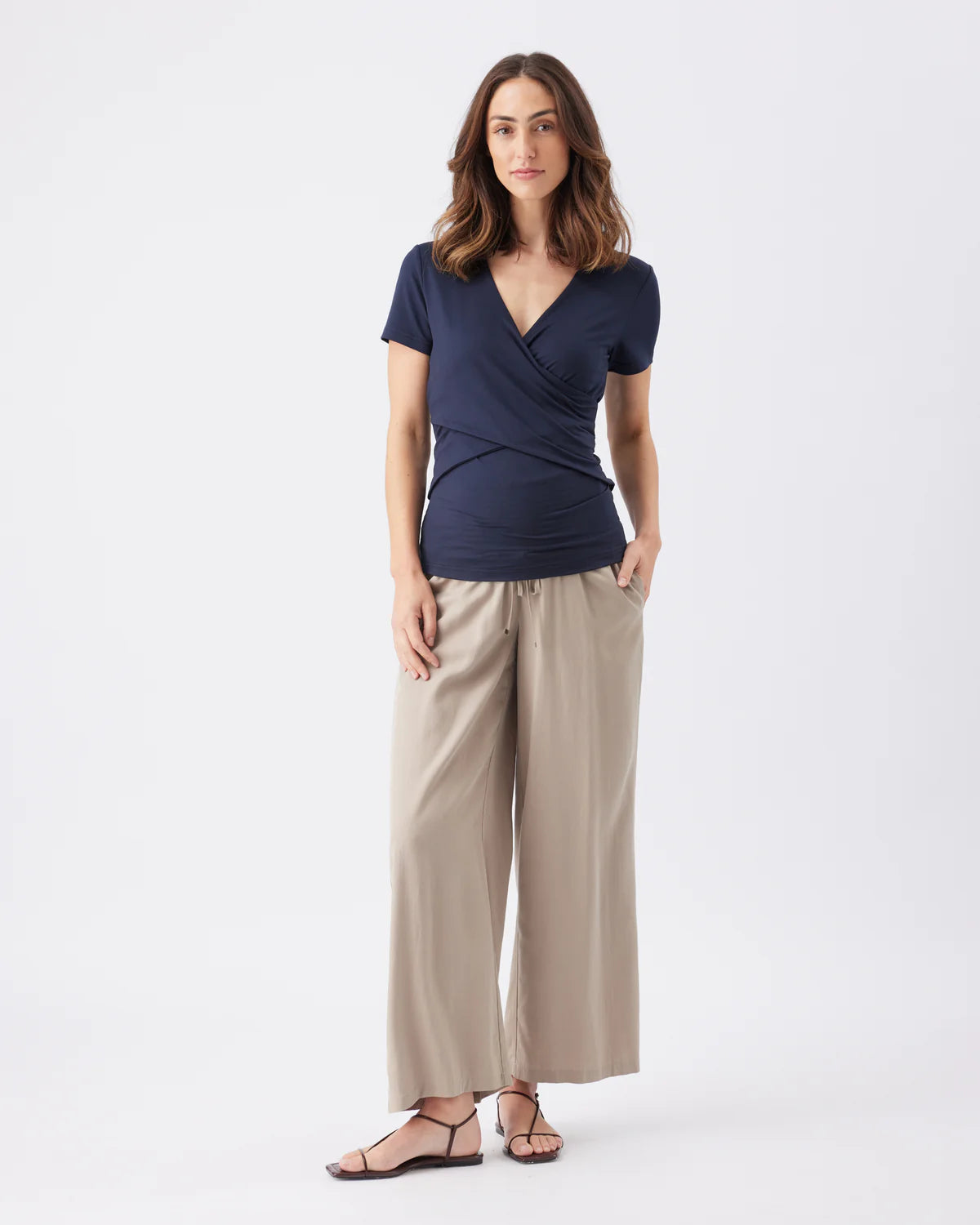 Luxe tee nursing Navy
