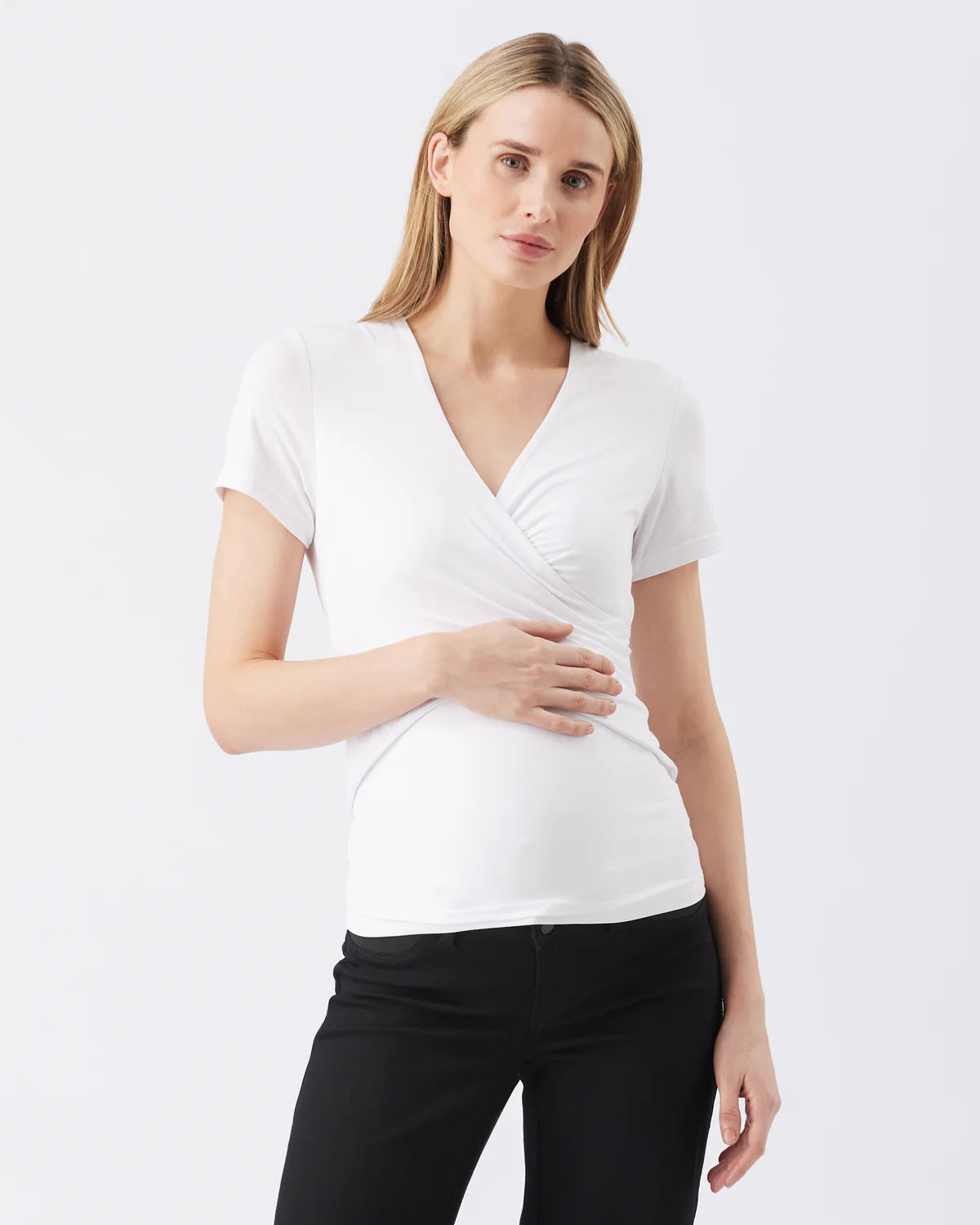 Luxe tee nursing white