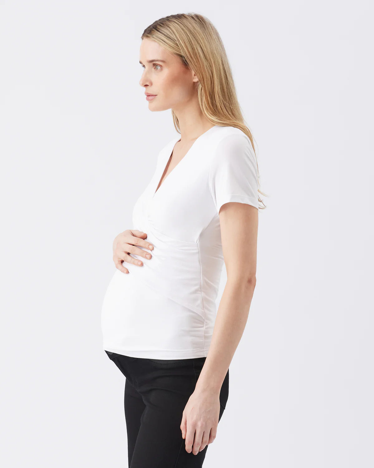 Luxe tee nursing white