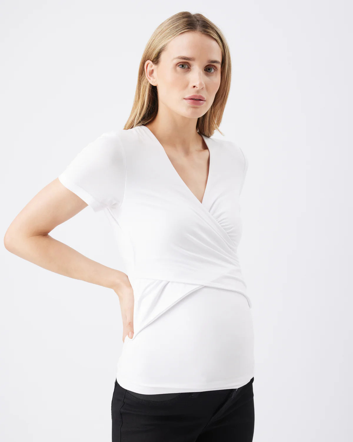 Luxe tee nursing white