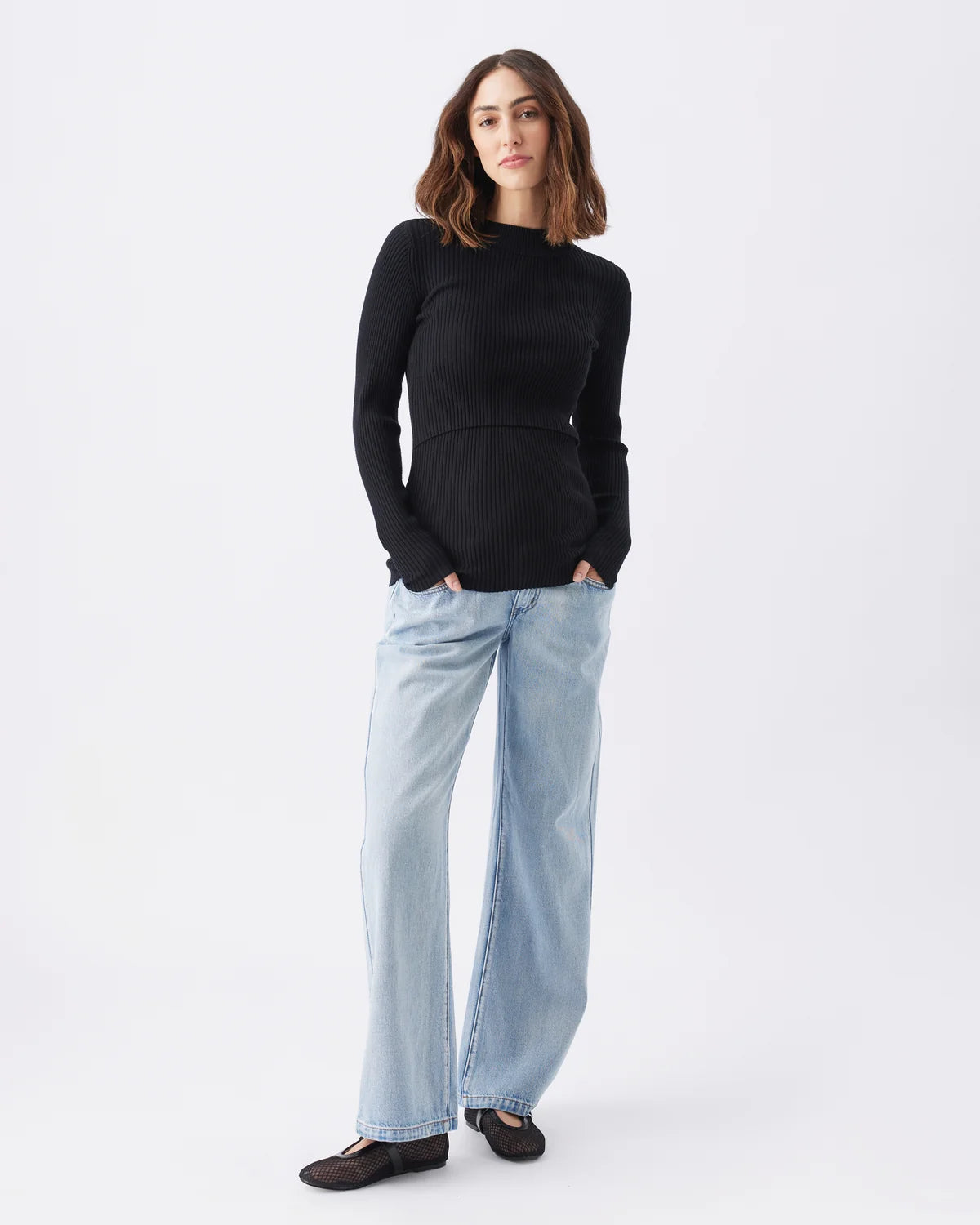 Lift up nursing knit