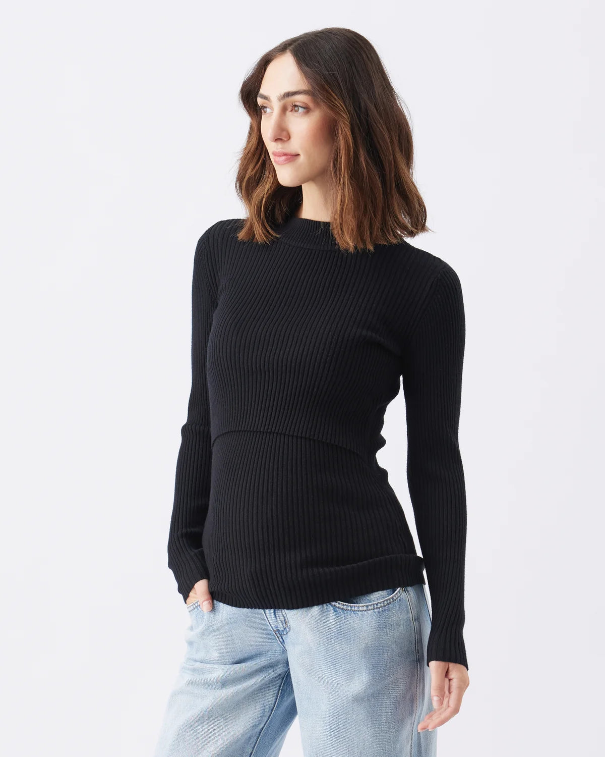 Lift up nursing knit