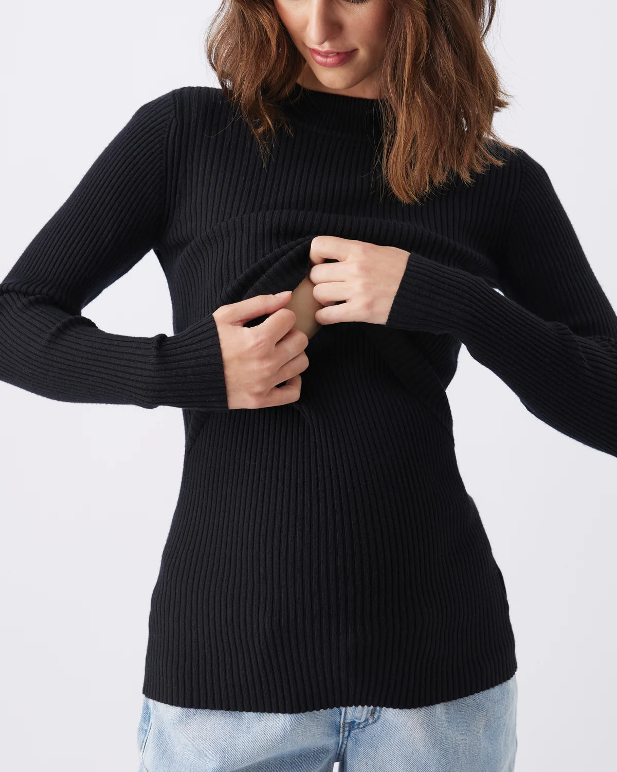 Lift up nursing knit