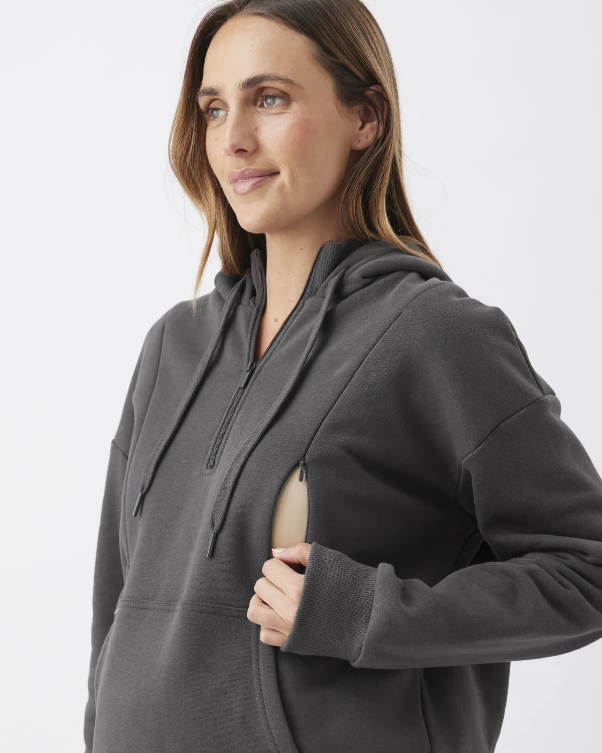 Nicky nursing hoodie slate