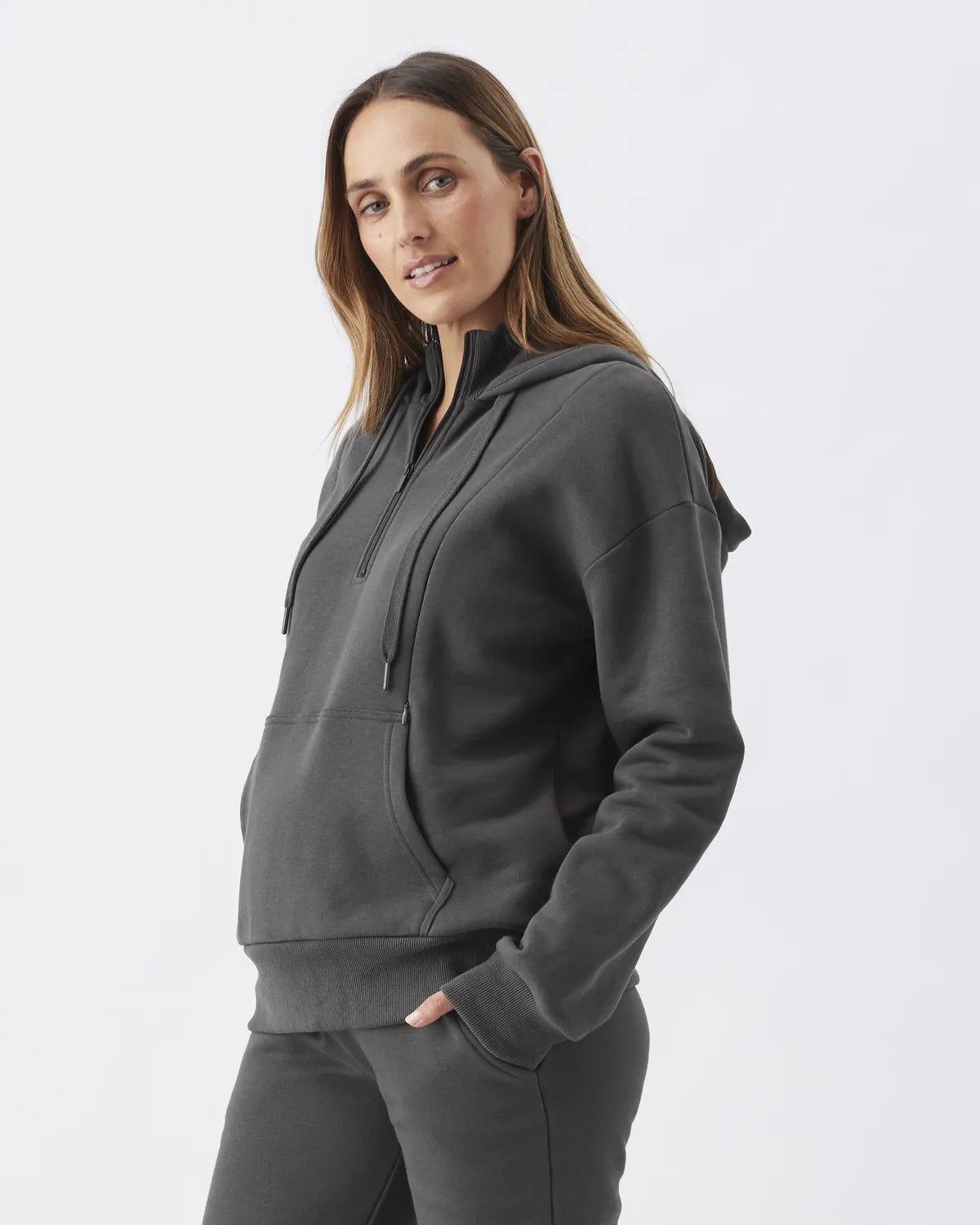 Nicky nursing hoodie slate