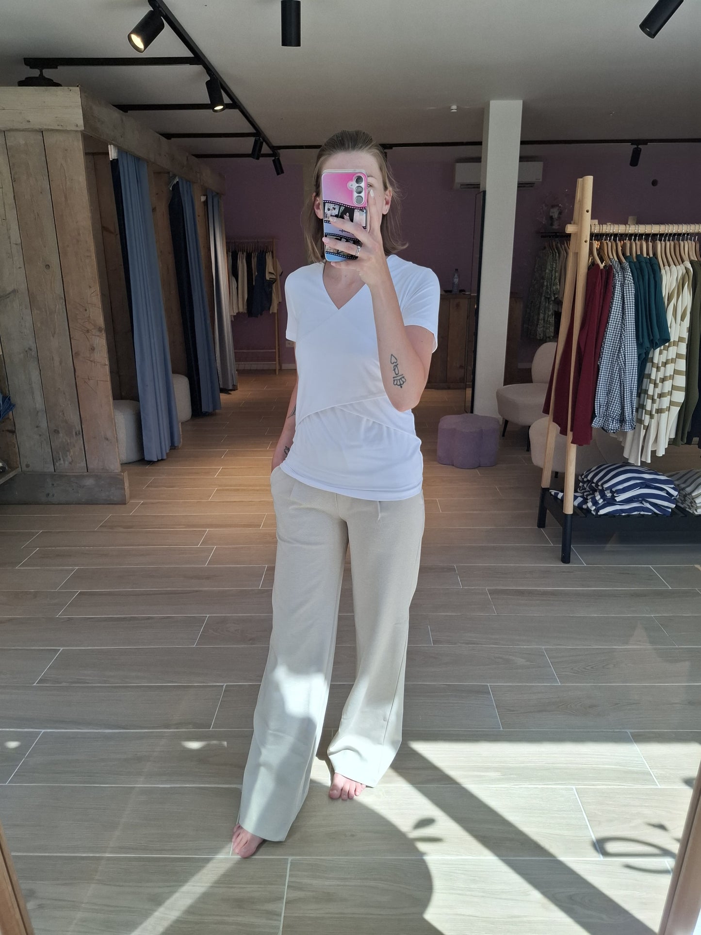 Luxe tee nursing white